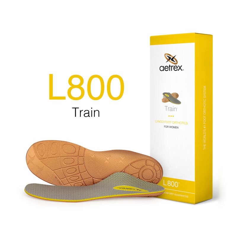 L800W Women's Orthotic Insoles for Running & Training - Arch Support for Flat Feet & Plantar Fasciitis Relief - Perfect for Workouts, Jogging & Everyday Comfort