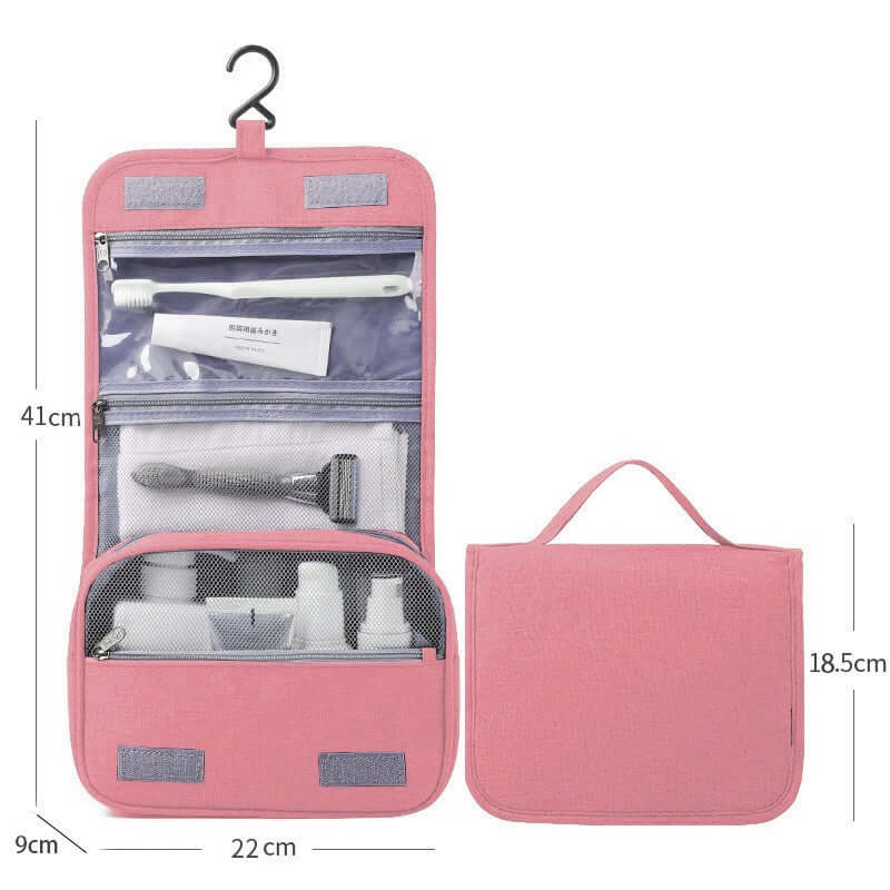 Waterproof Hanging Foldable Travel Toiletry Bag for Women & Men - Perfect for Camping, Gym, and Vacation Trips | A1352