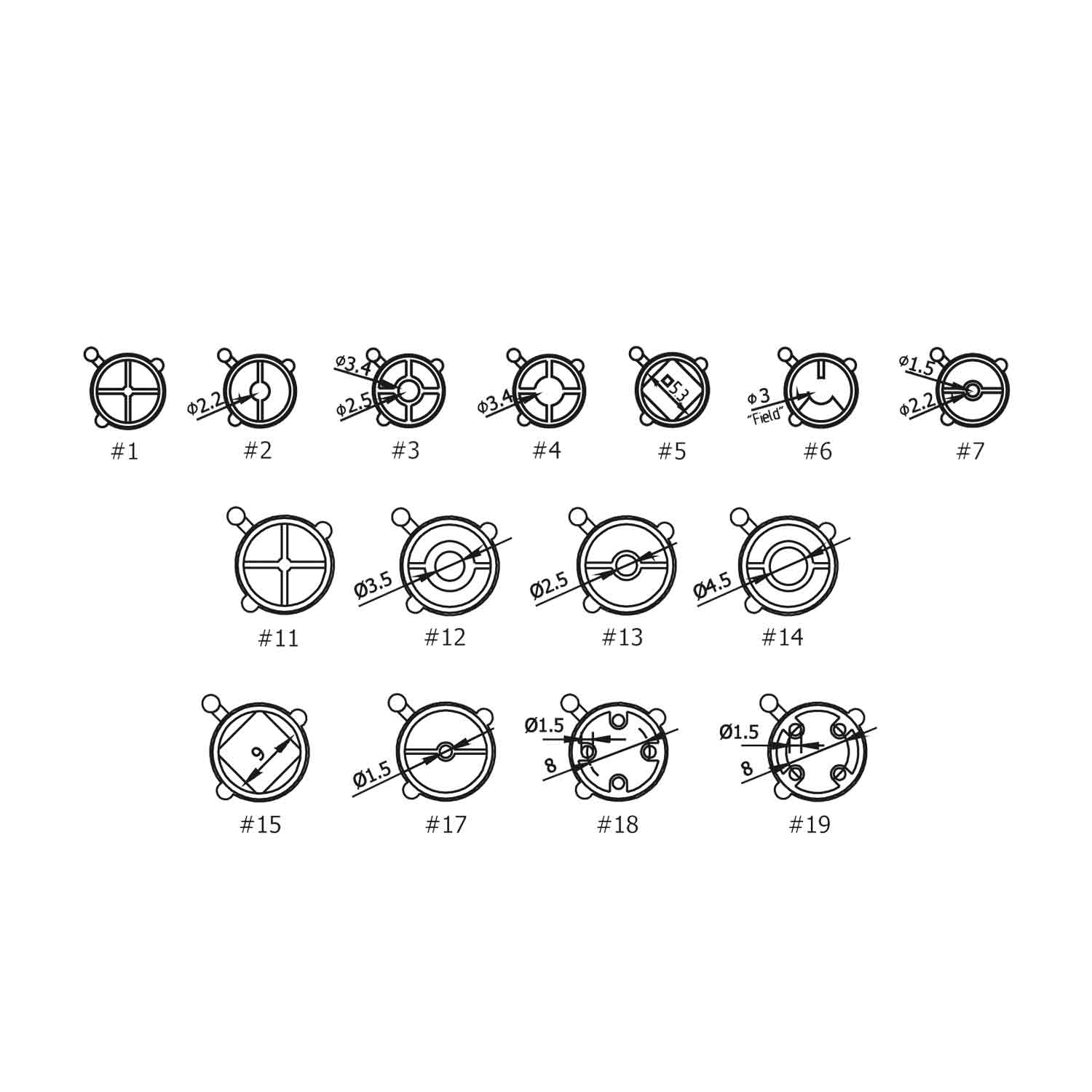 Beiter Sight Tunnel Inserts for Archery Bow - High Precision Aluminum Sight Pins for Target Shooting and Hunting Accessories | Perfect for Outdoor Sports and Competition Practice