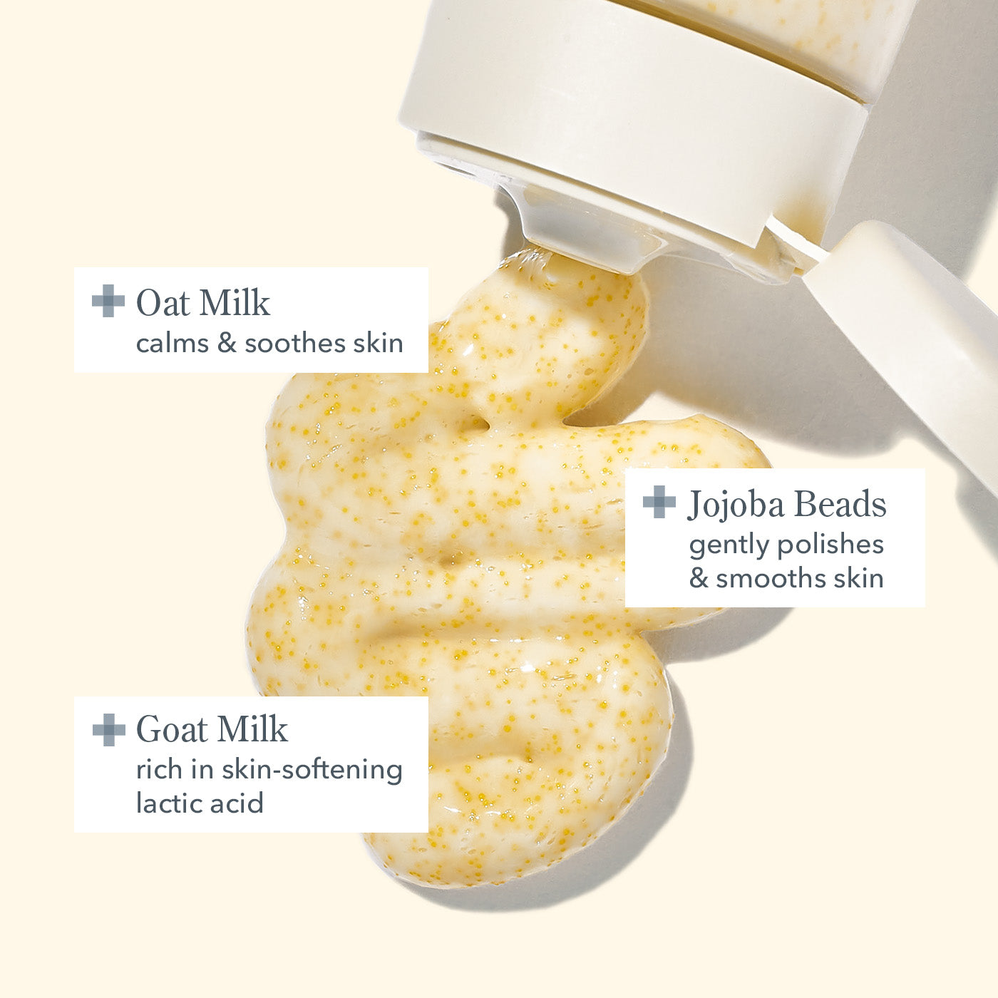 Jumbo Oat & Goat Milk Scrub - Natural Exfoliating Facial Cleanser Duo for Soft, Glowing Skin | Perfect for Dry Skin Care & Spa Day at Home