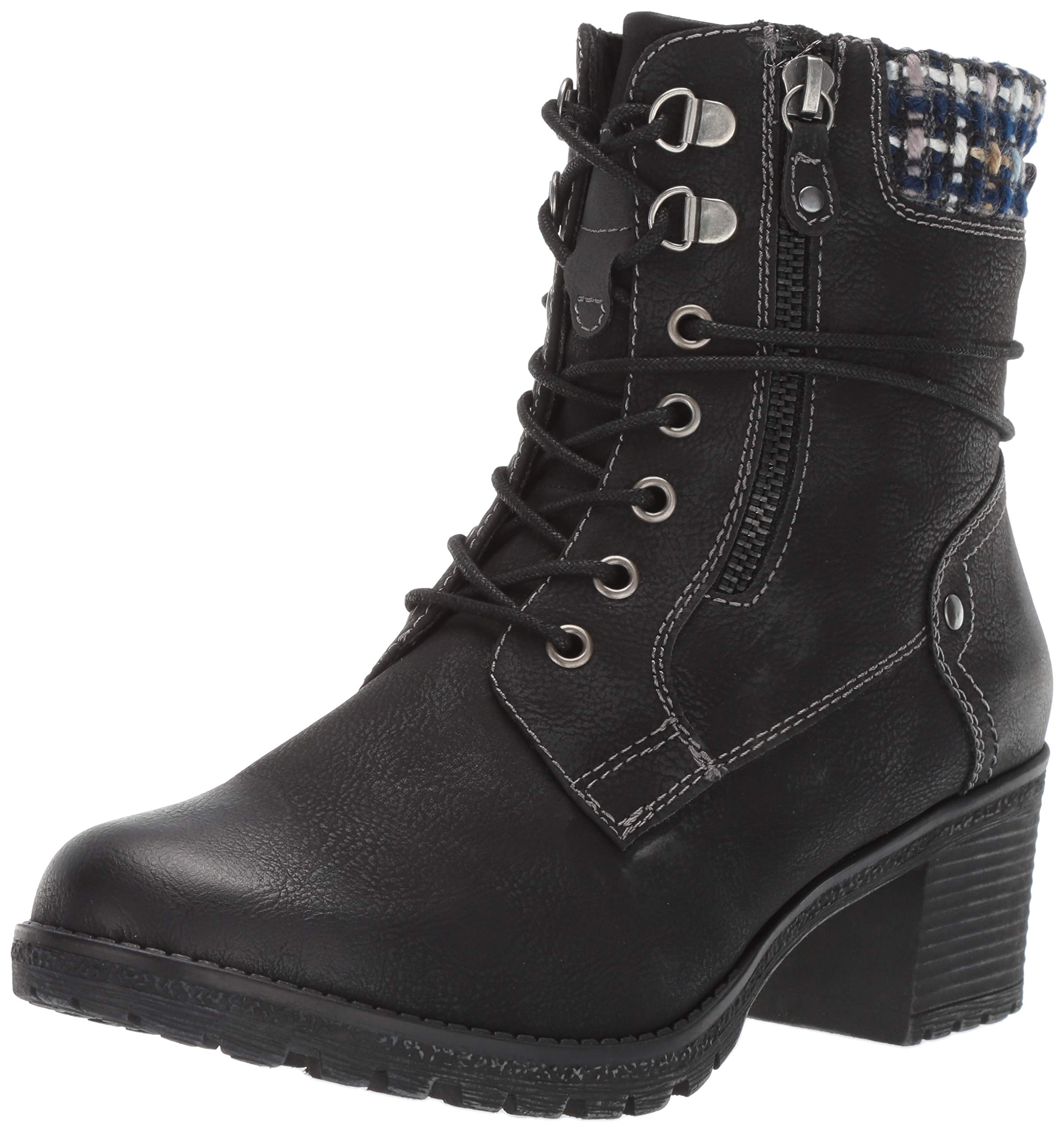 Spring Step Women's Hellewn Combat Boots - Waterproof Ankle Booties for Women, Fashion Military Style Lace Up Boots with Cushioned Insole - Perfect for Outdoor Hiking, Streetwear & Fall Winter Fashion