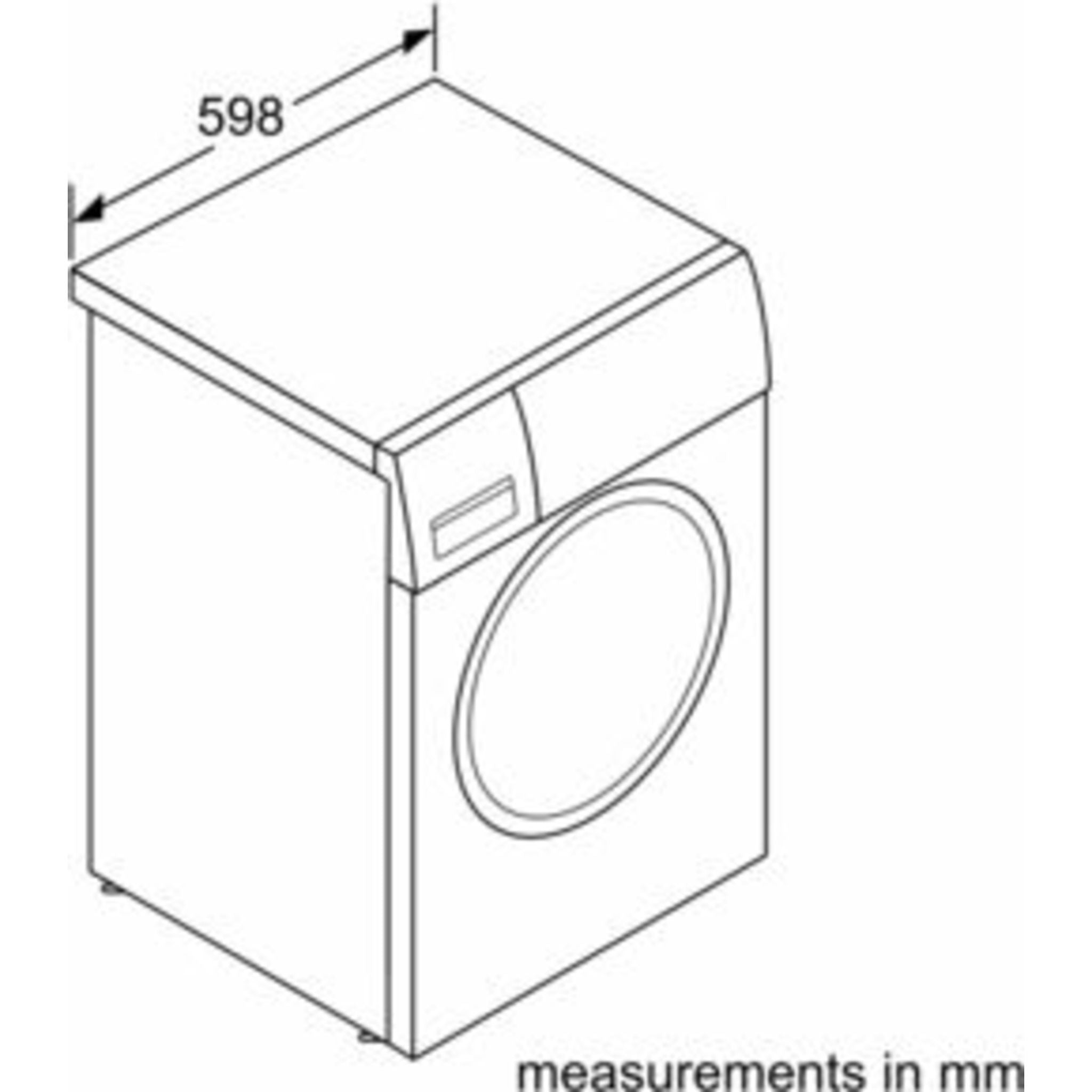 Bosch WAT28400UC 24 Inch White Front Load Washing Machine - Energy Efficient, Quiet Operation for Laundry Room or Small Spaces