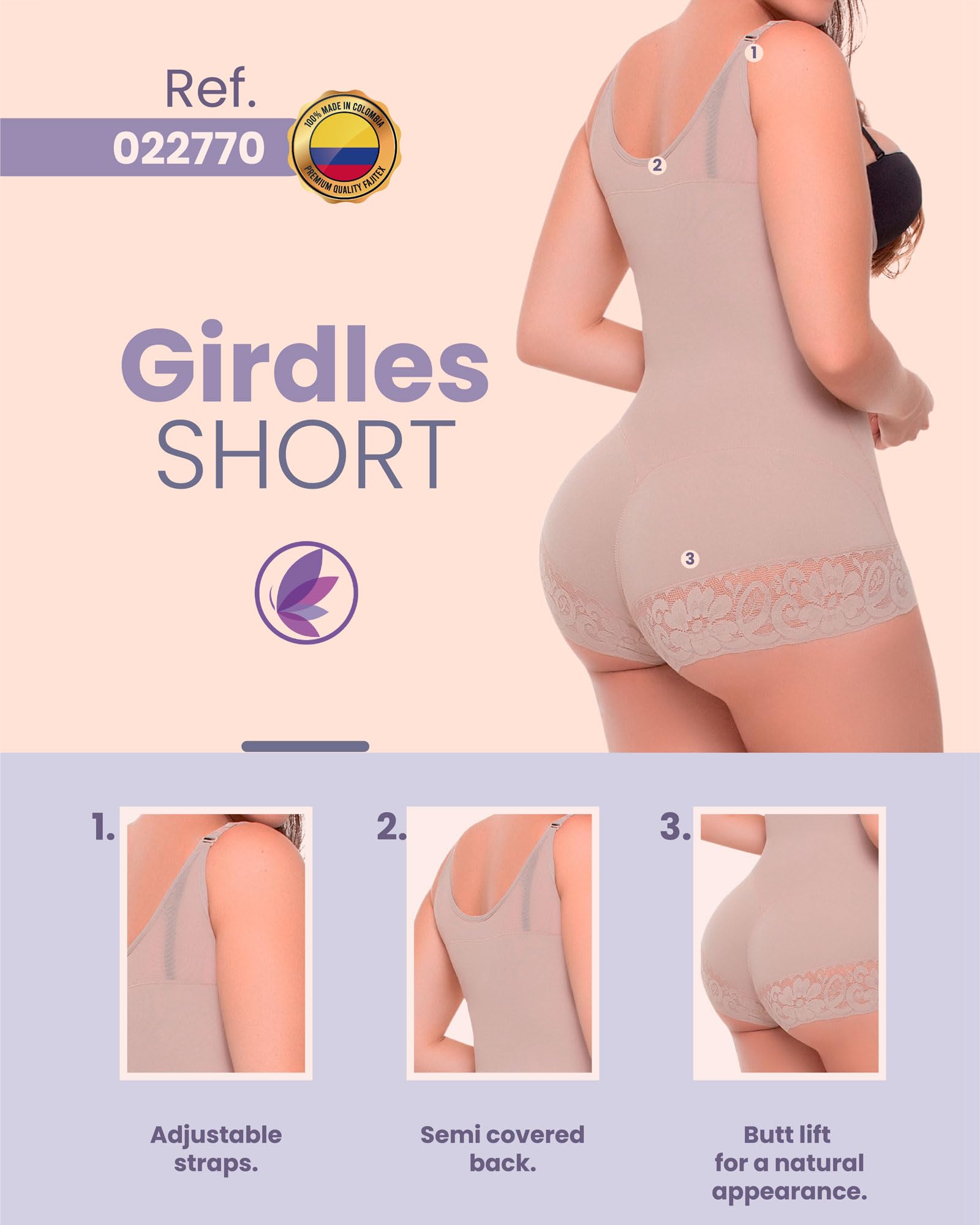 Fajitex Colombian Shapewear for Women - High Compression Body Shaper, Tummy Control & Abdomen Slimming Girdle | Perfect for Postpartum, Weight Loss & Everyday Wear