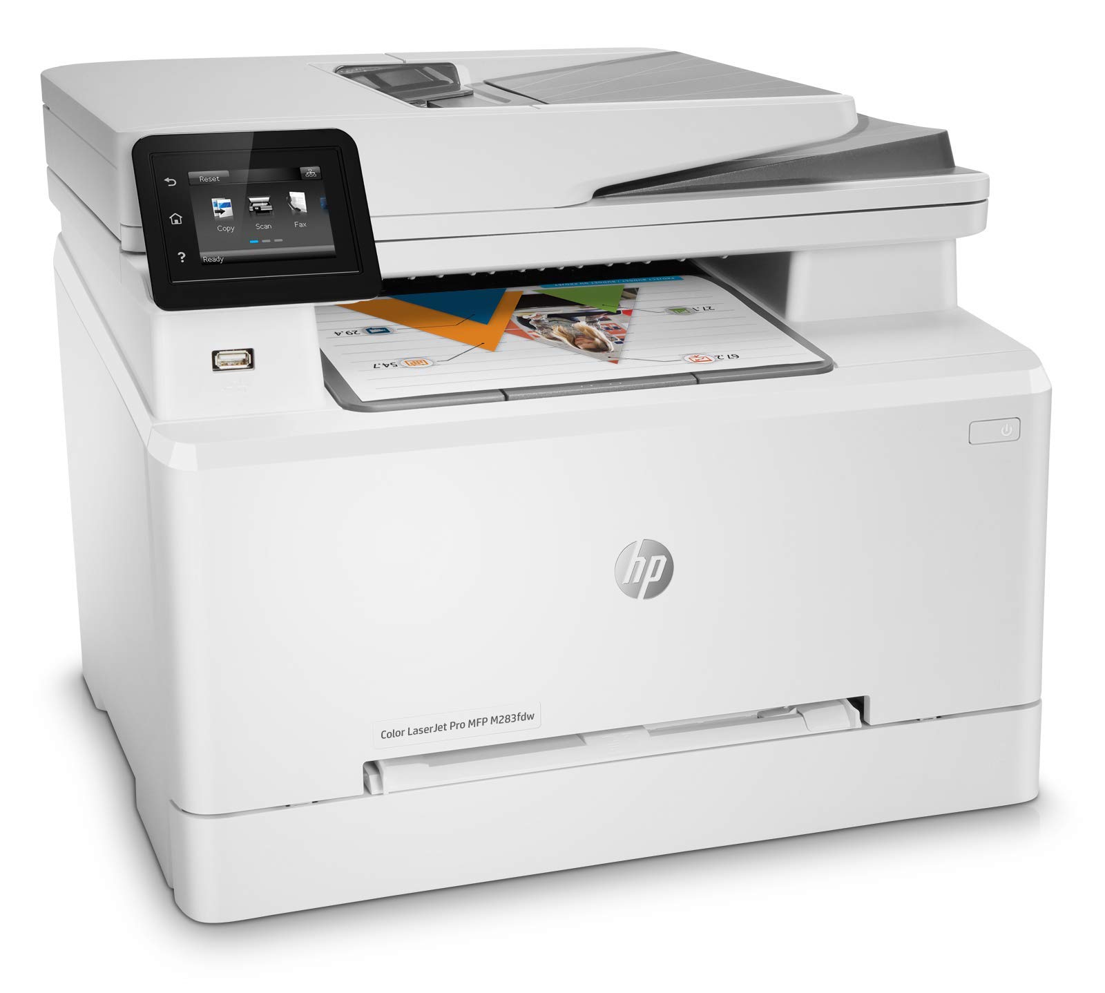 HP LaserJet Pro M283FDW Wireless All-in-One Color Printer - Fax, Scan, Copy, Print | 22ppm, 600x600dpi | 250-Sheet Capacity | Ethernet, USB, Wi-Fi | e-Print Compatible (Renewed) | Perfect for Home Office & Small Business Printing Needs