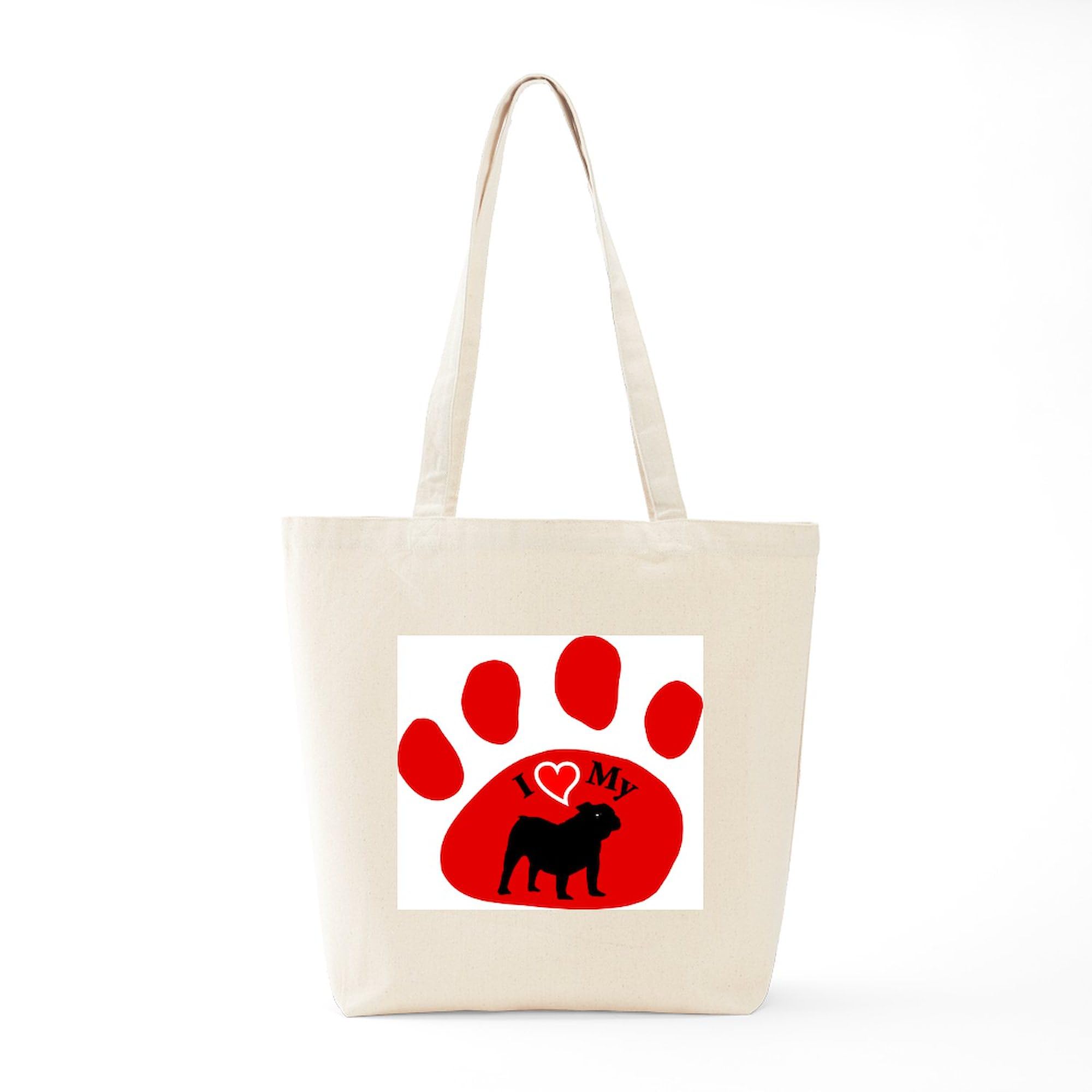 Old English Bulldog Canvas Tote Bag - Natural Reusable Shopping Bag for Groceries, Beach & Daily Use | Eco-Friendly Cotton Tote