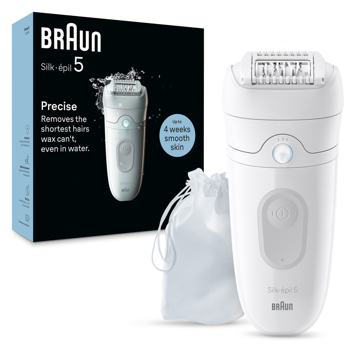 Braun SE5 011 Women's Electric Shaver - Dry & Wet Use Epilator for Smooth Skin - Perfect for Travel, Gym, and Home Hair Removal