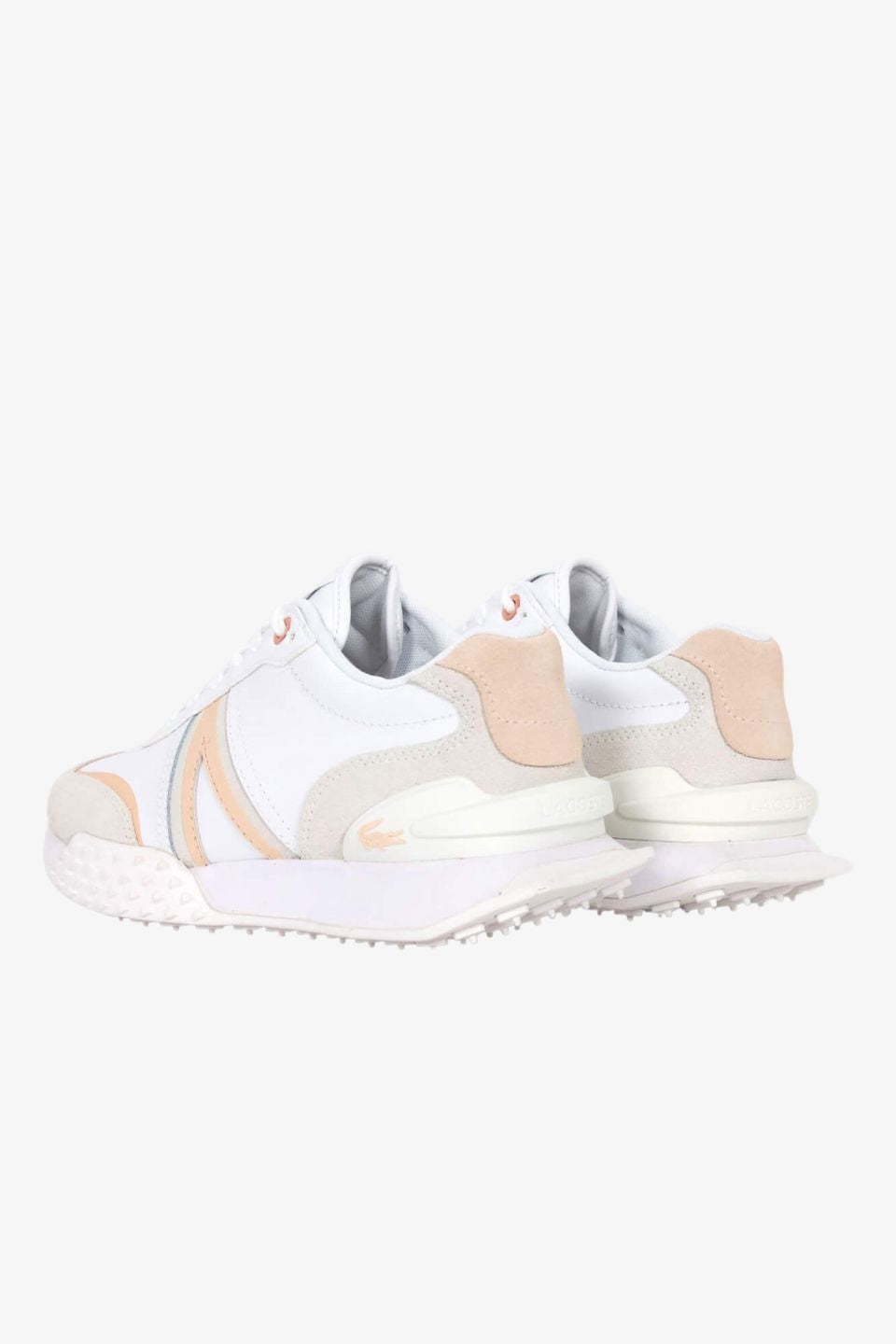 L Spin Deluxe 224 3 SFA Women's White Light Pink Sneakers - Comfortable Running Shoes for Gym, Workout & Casual Wear