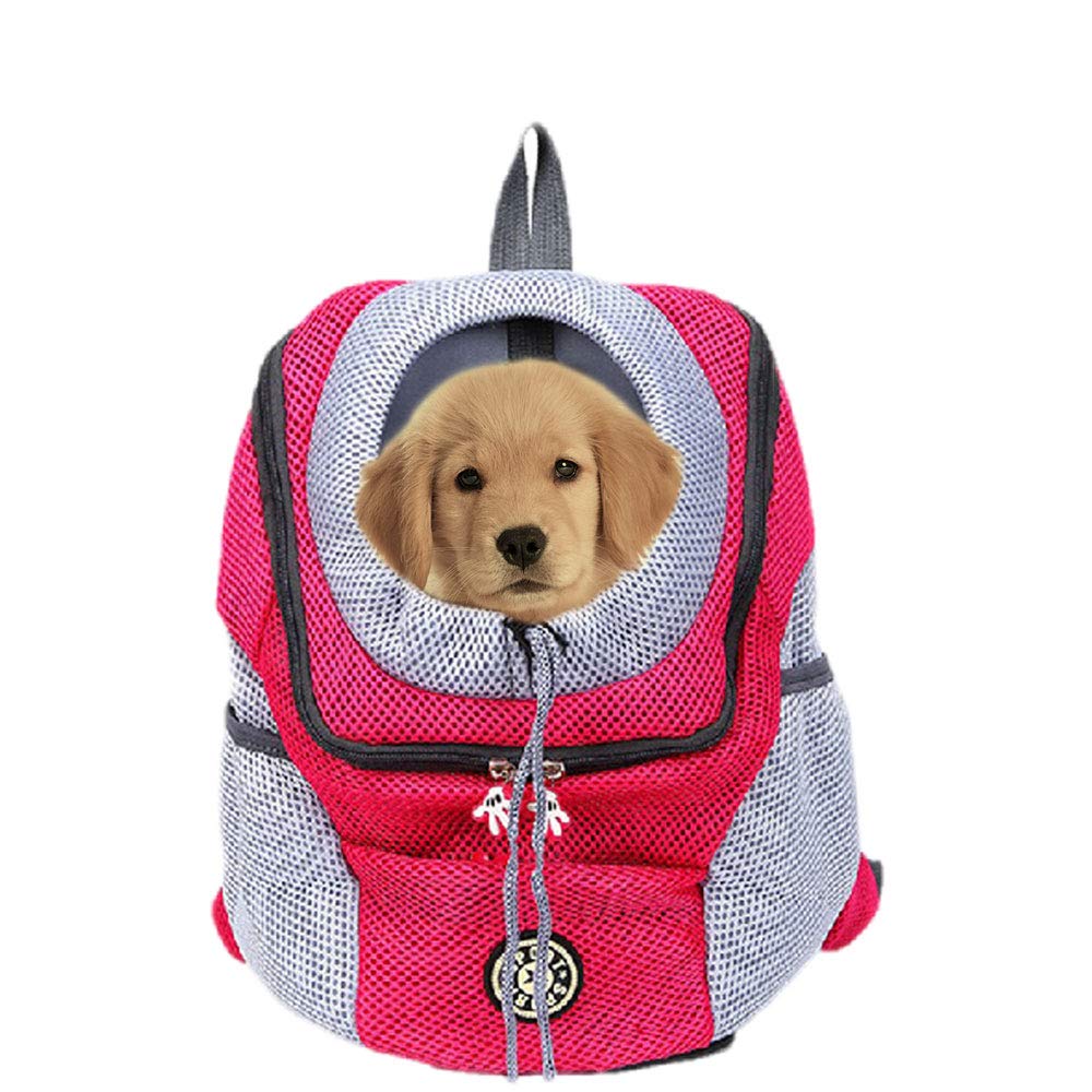 Hands-Free Pet Carrier Backpack for Small Dogs & Cats (2-26 lbs) - Breathable Head-Out Design with Waterproof Bottom - Perfect for Hiking, Travel, Airplane & Outdoor Adventures