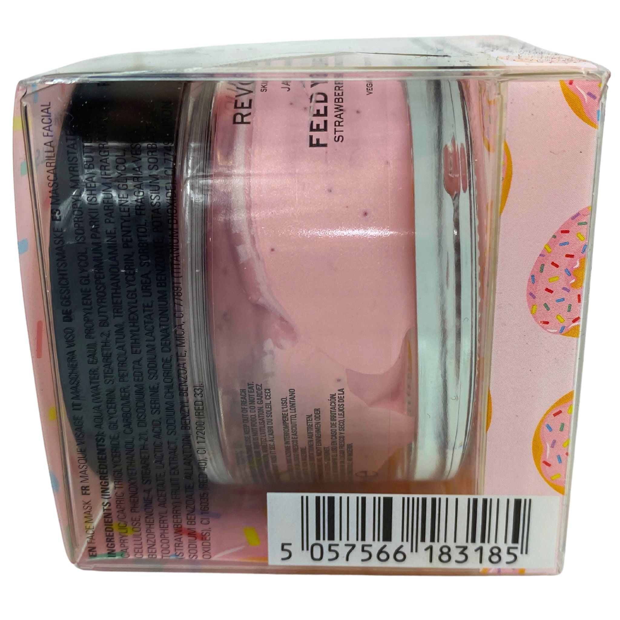 Revolution Skincare London x Jake Jamie Strawberry Donut Face Mask - Hydrating & Nourishing Sheet Mask (30 Pack, 1.69 oz Each) for Glowing Skin - Perfect for Spa Nights & Self-Care Routines
