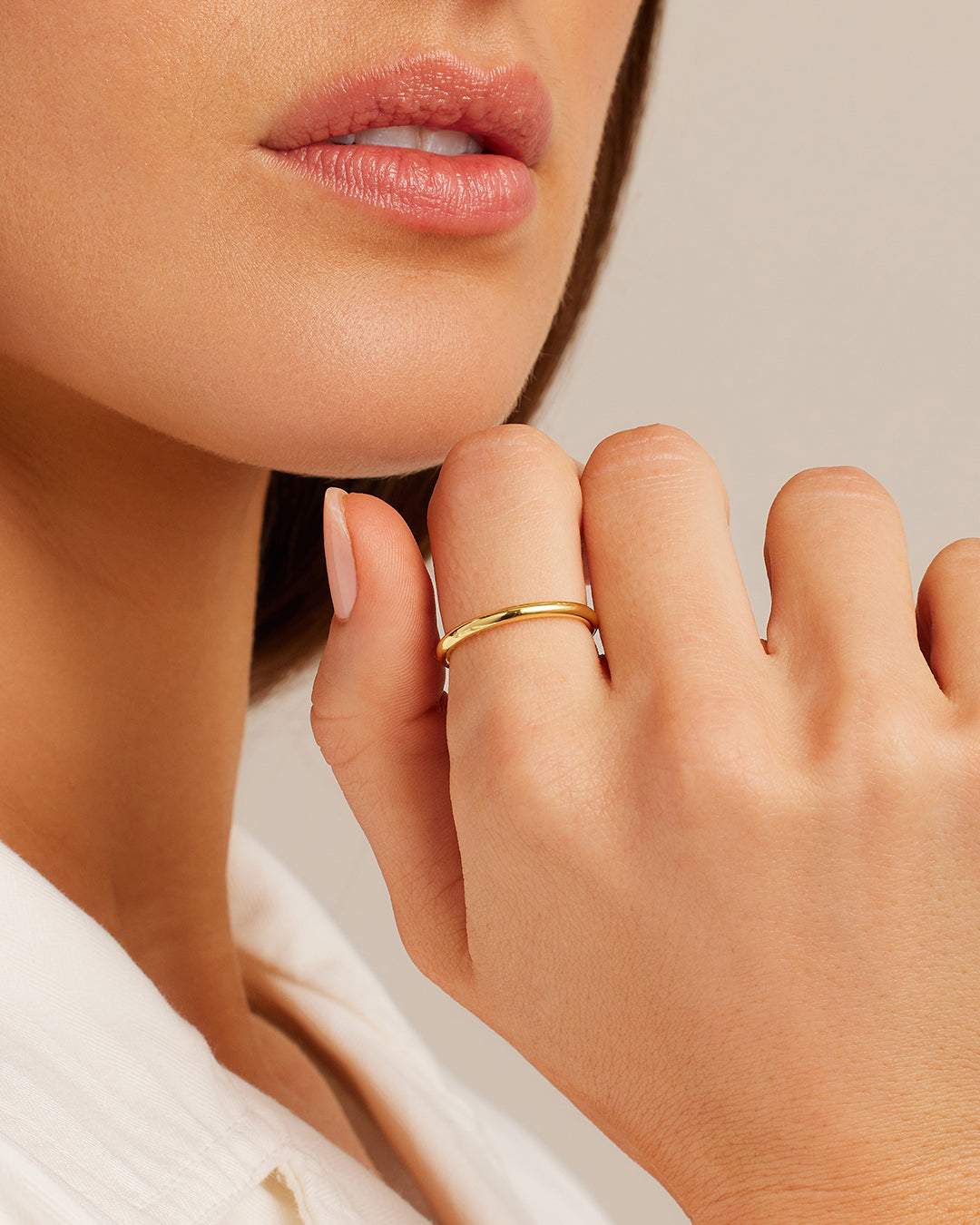 Sloane Ring - Elegant Stackable Ring for Women, Sterling Silver or Gold Plated, Minimalist Dainty Jewelry - Perfect for Everyday Wear, Gifts & Special Occasions