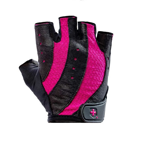 Harbinger Women's Pro Gloves - Black & Pink Weightlifting Gloves for CrossFit, Gym & Fitness Training - Breathable & Comfortable Workout Gloves for Women