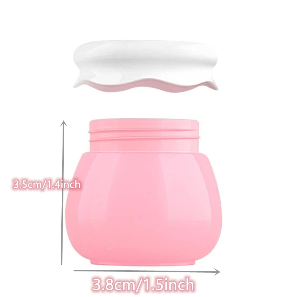 4 Pack Refillable Acrylic Travel Containers with Lids - Leakproof Small Cream Jars for Face, Hand & Body Lotion, Gel & Liquid - Perfect for Toiletries, Makeup & Skincare Travel Essentials