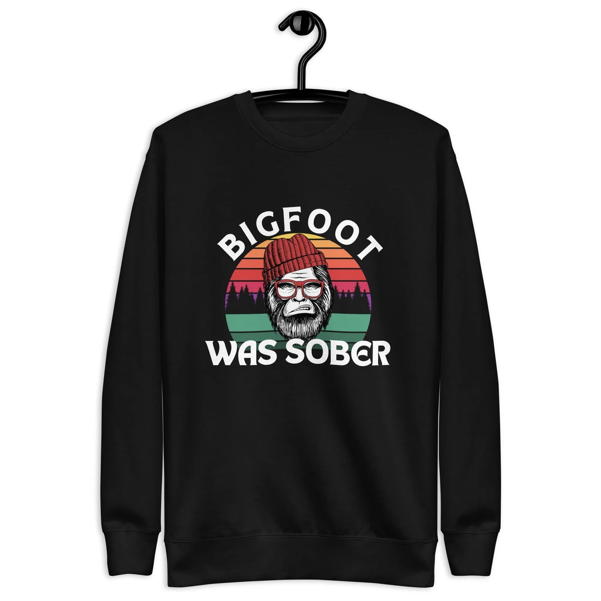 Bigfoot Was Sober! Funny Cryptid Unisex Hoodie - Cozy Pullover Sweatshirt for Men & Women - Perfect for Camping, Hiking & Outdoor Adventures