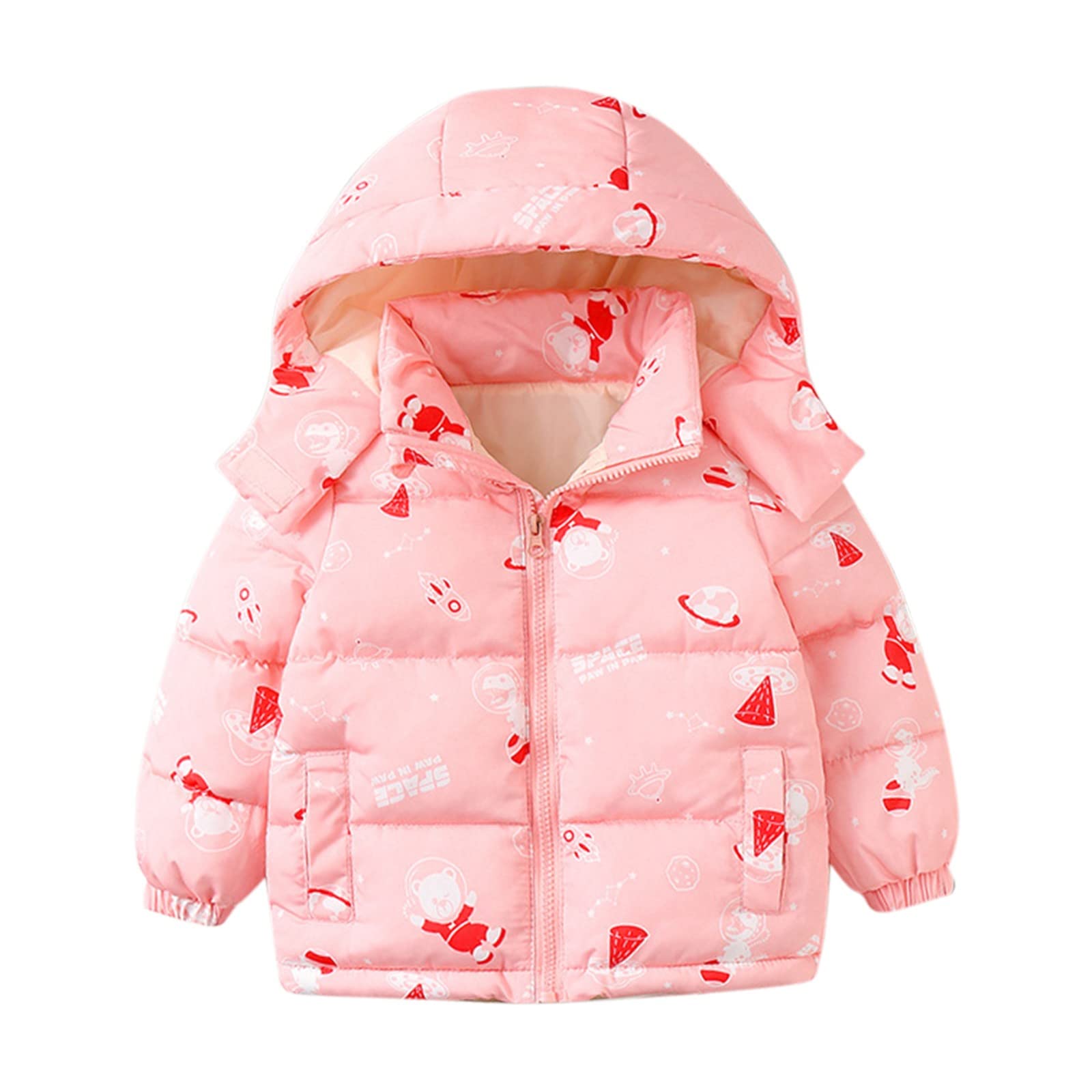 GUOBIOZIY Baby Boy Sweater Onesie - Winter & Autumn Outfits for Newborns (3-6 Months) | Cute Cartoon Zipper/Button Jackets in Pink | Perfect for Family Photos, Outdoor Walks & Cozy Winter Days