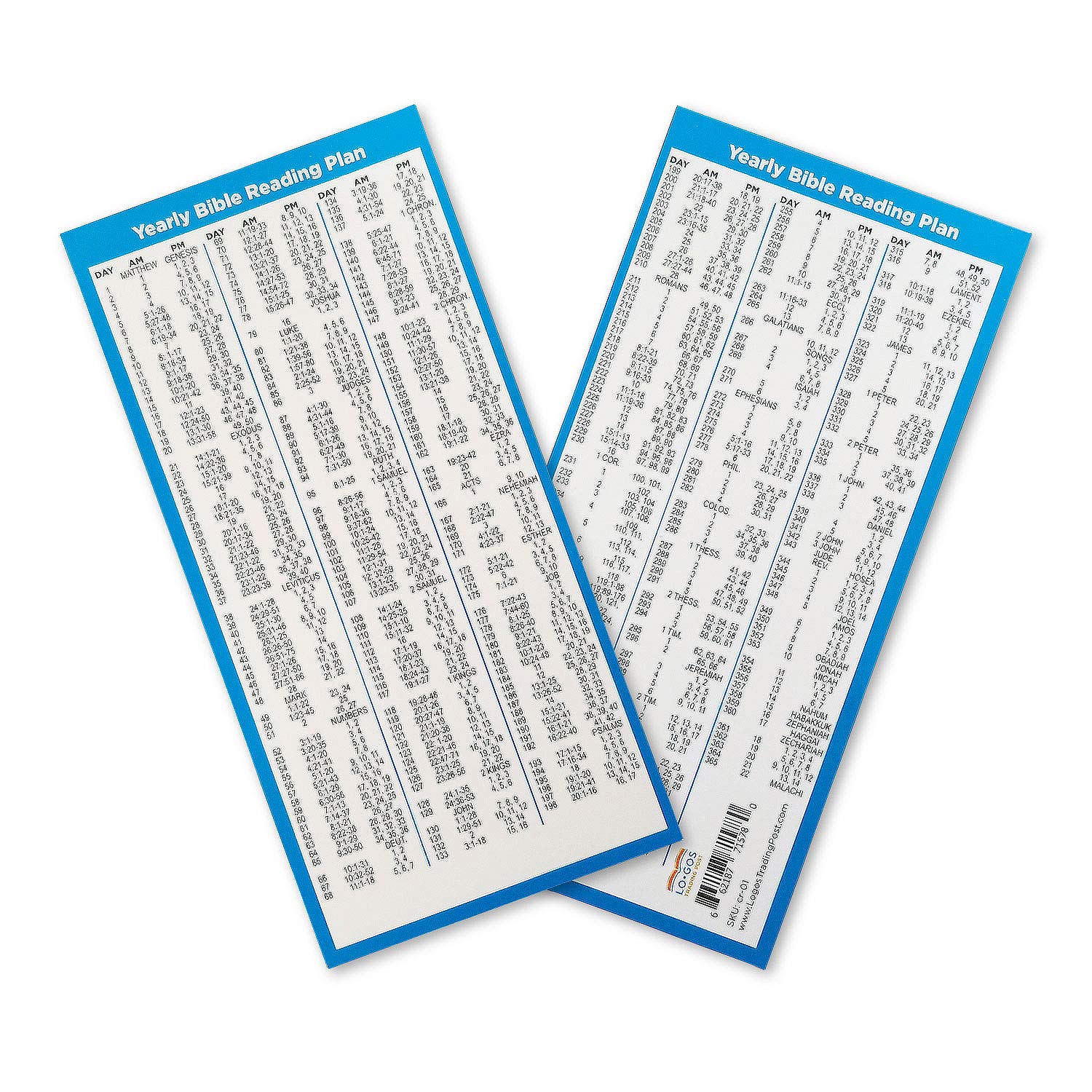 Bulk Bible Reading Plans - 5 Daily Devotional Planner Bookmarks with One Year Bible Reading Guide, Scripture Tabs for Church, Small Groups & Personal Bible Study - Perfect for Daily Devotion, Bible Study Groups & Christian Gift Giving