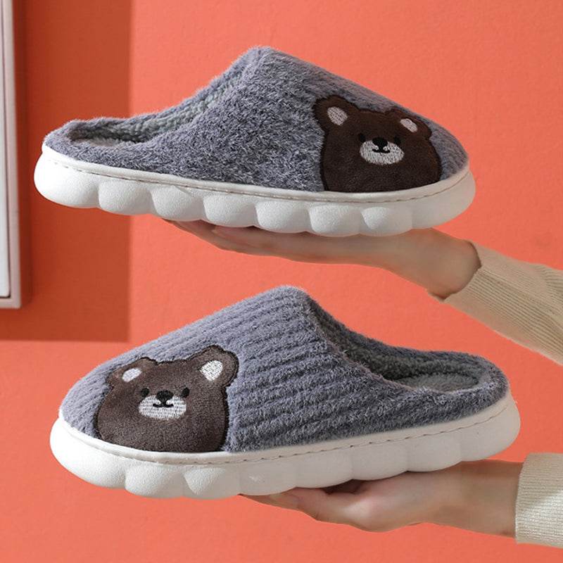 Soft & Cozy Rabbit Plush Fleece Slippers for Women - Non-Slip Indoor House Shoes - Perfect for Winter, Lounge & Home Comfort
