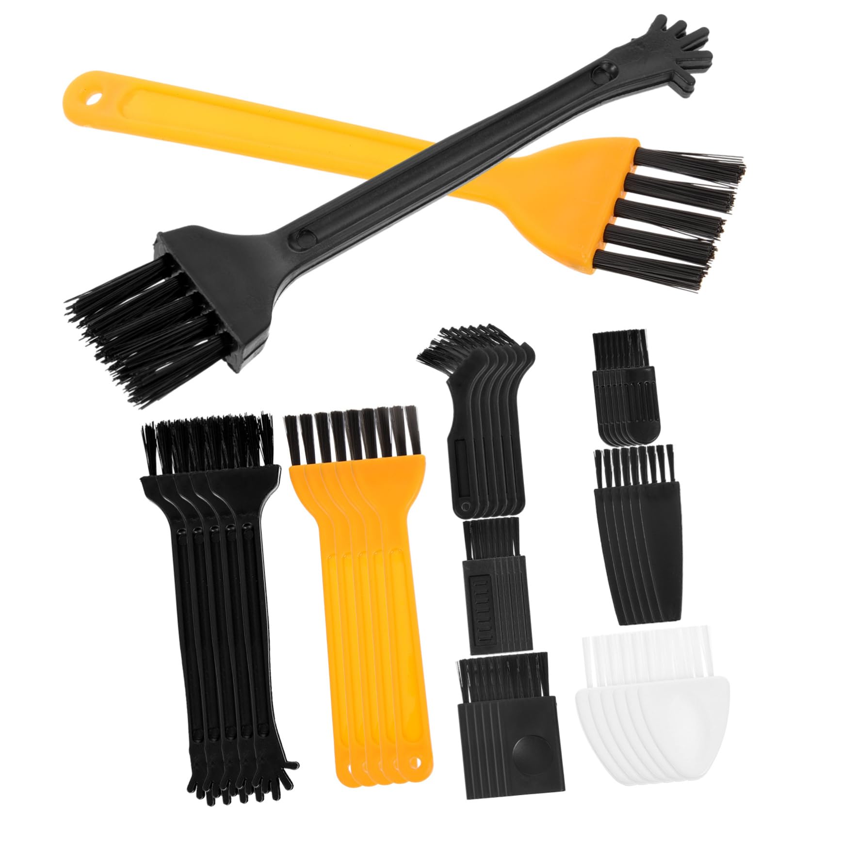 96 Pcs Electric Cleaning Brush Set - Mini Razor Brush, Beard Trimmer, Ear Wax Spoon, Paintbrush Cleaner, Keyboard & Humidifier Cleaner - Perfect for Grooming, Electronics & Home Cleaning