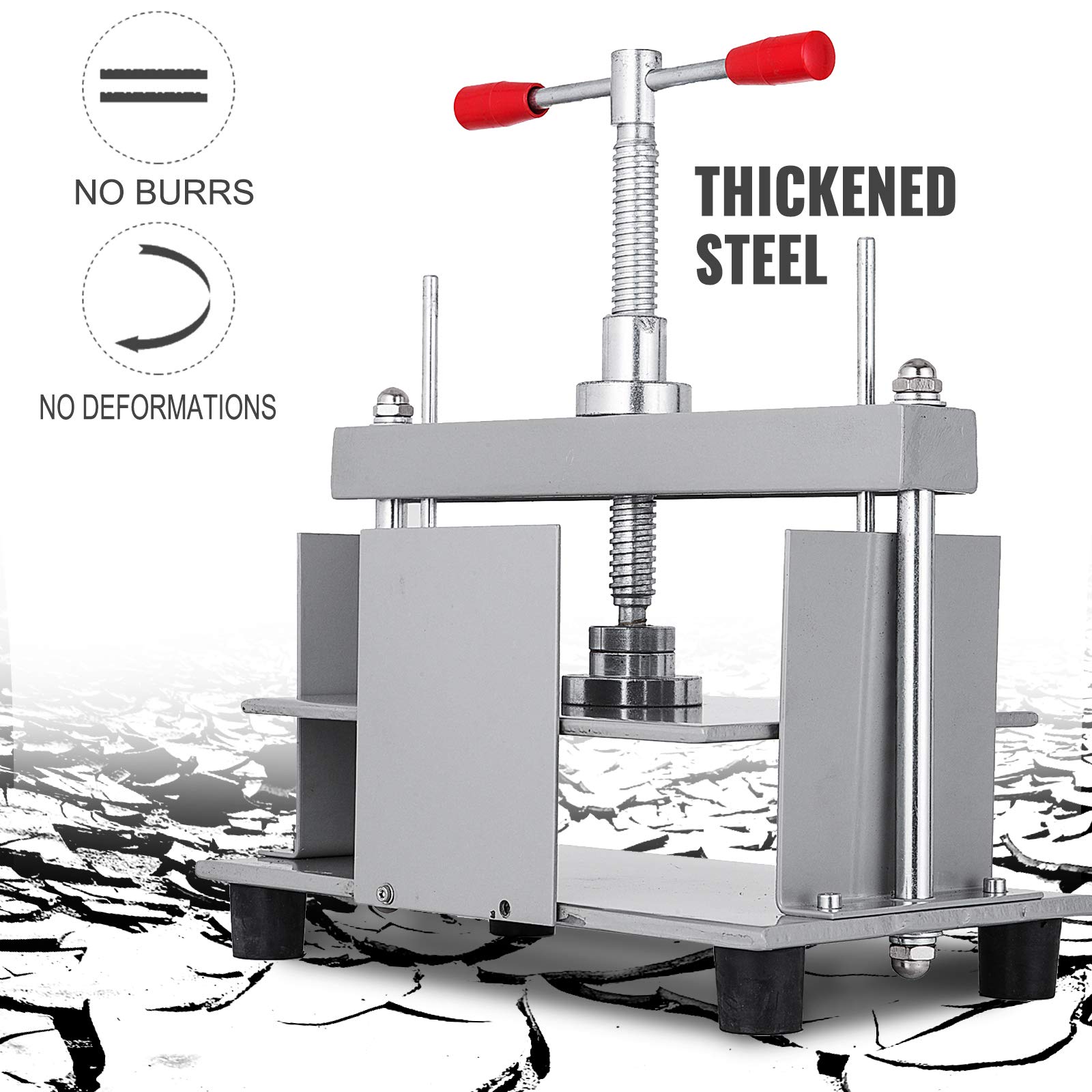VEVOR 12x8.6 Inch A4 Book Press Machine - 10cm Thickness Steel Frame Manual Bookbinding Press for Papermaking, Scrapbooking & DIY Projects | Perfect for Book Restoration, Art Projects & Craft Workshops