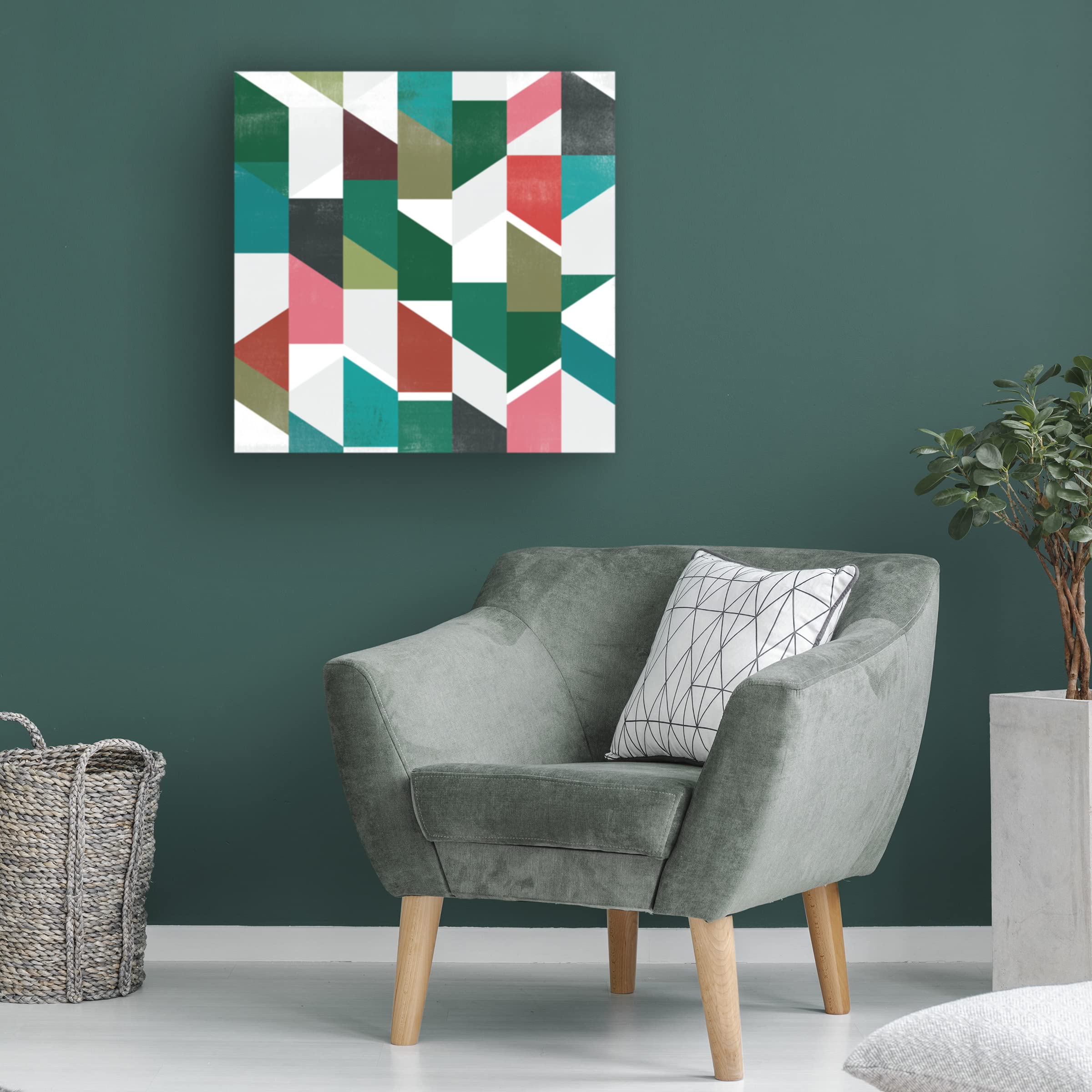 Trademark Fine Art 'Rainbow Prism V' Canvas Wall Art by June Erica Vess - Modern Abstract Painting for Living Room, Bedroom & Office Decor