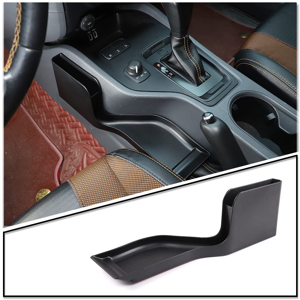 LLKUANG Car Console Organizer for Ford Ranger 2015-2021 - Center Console Storage Box with Phone Holder, Side Pocket Organizer Tray - Perfect for Road Trips & Daily Commute