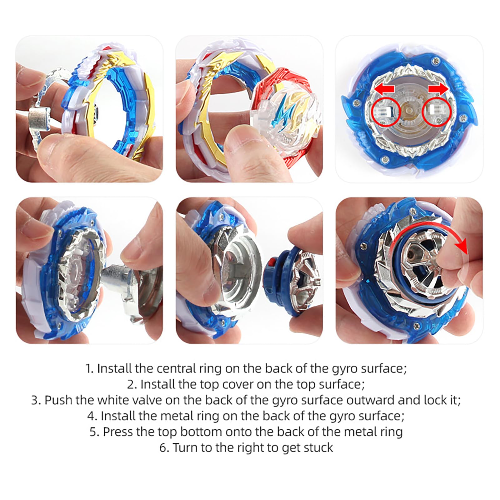 Netoke Bey Burst Turbo 4D Metal Fusion Battle Set with Launcher - Premium Collectible Beyblade Toy for Kids (Model B-199) - Perfect for Competitive Play & Gift Giving