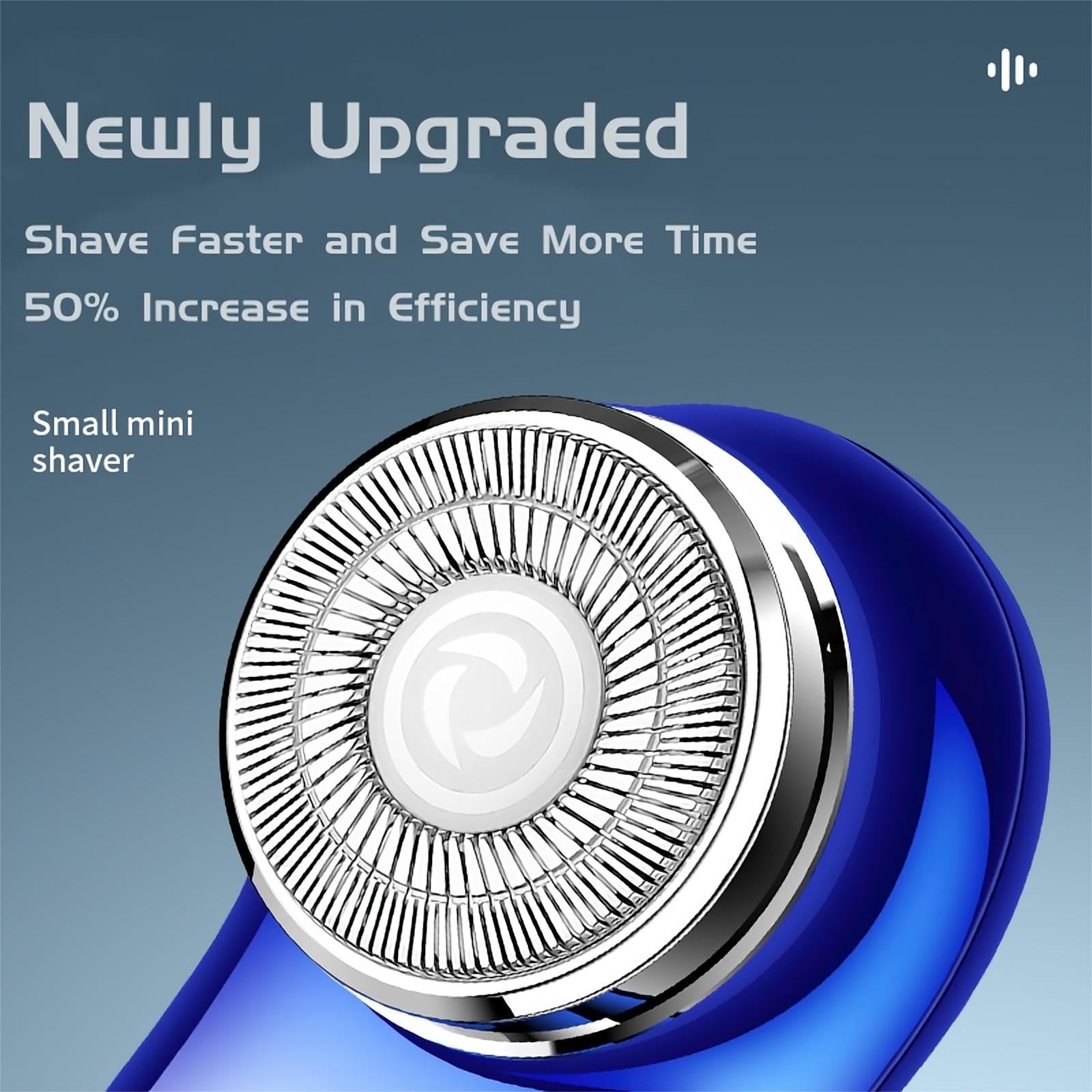 Mini Electric Shaver for Men & Women - Portable USB-C Rechargeable Travel Razor with Battery Display | Powerful & Lightweight Storm Razor for Business Trips, Office & On-the-Go Grooming | Black