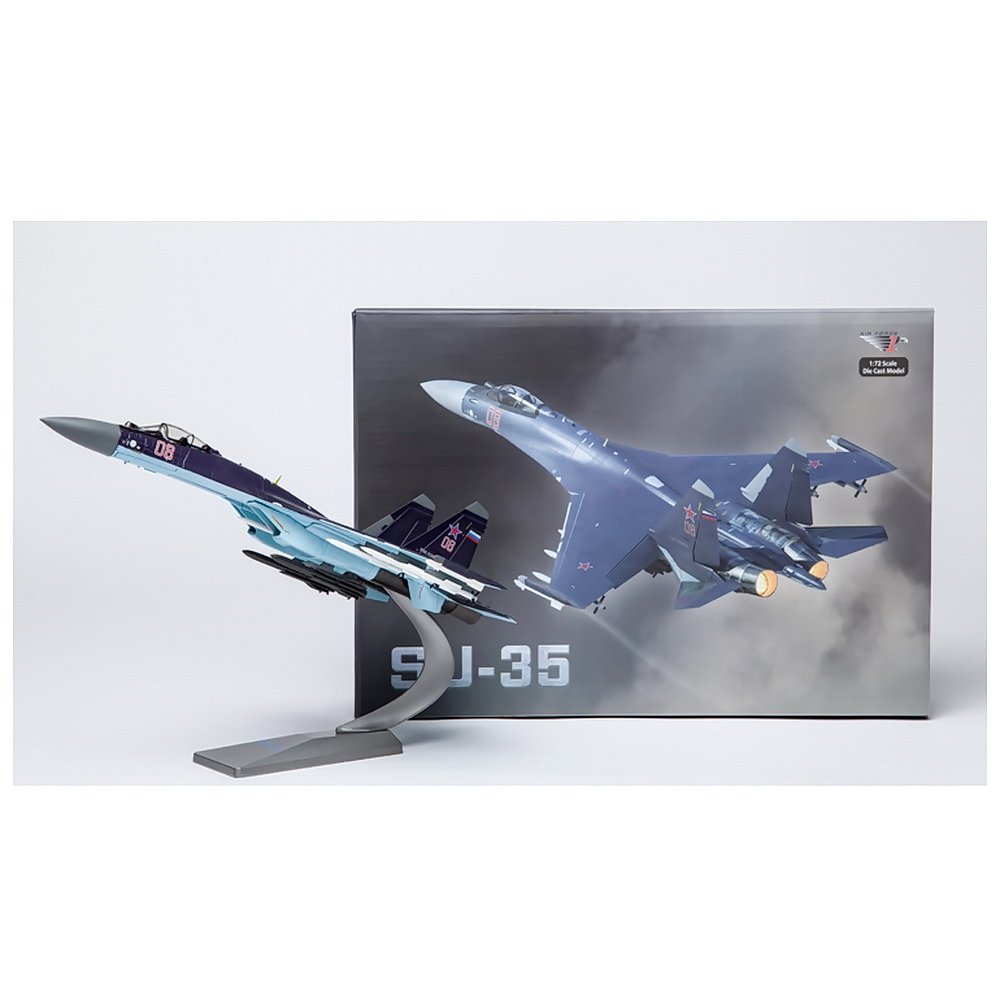 1/72 Scale Zymise Gywinovo Sukhoi Su-35 Russian Air Force Die Cast Metal Model Airplane - Perfect for Collectors, Military Enthusiasts & Home Office Display