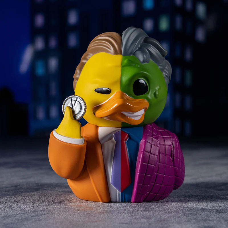 DC Comics Two-Face Tubbz Cosplaying Duck Collectible Figure - Perfect for Superhero Fans, Collectors & Home Decor