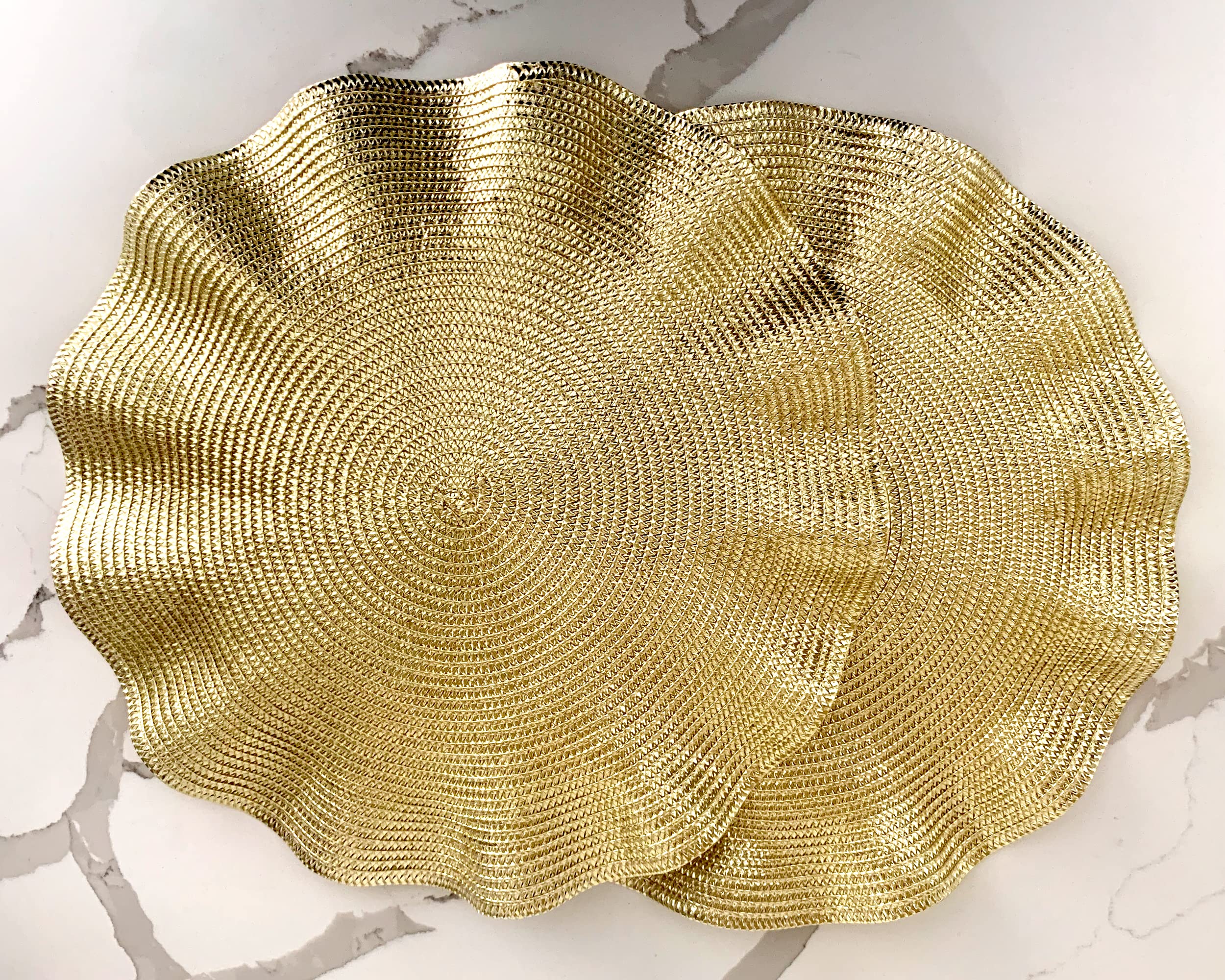 Premium Gold Charger Plates for Elegant Dining - Set of 100 - Luxury Dinner Plate Chargers for Weddings, Banquets & Special Occasions