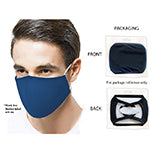 BODICO Washable Navy Blue Face Mask - Reusable & Breathable for Daily Use, Travel, and Outdoor Activities