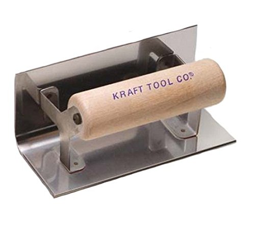 Kraft Tool CF124 1/2-Inch Radius Inside Step Tool with Wood Handle, 6 x 2-1/2-Inch - Perfect for Woodworking, DIY Projects & Professional Cabinet Making