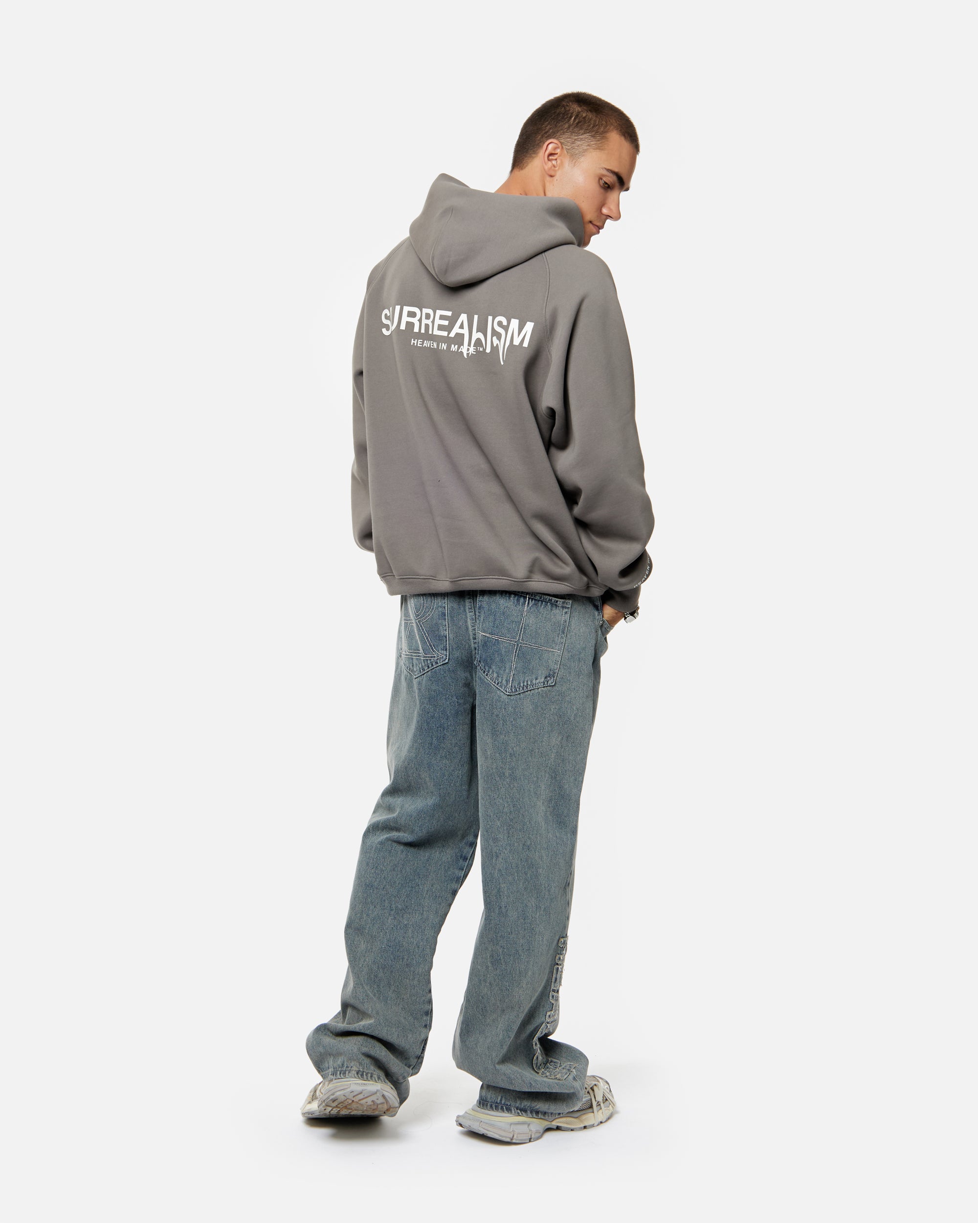 SSS Realism Surreal Logo Hoodie - Cool Grey | Trendy Streetwear for Men & Women | Perfect for Casual Outfits, Urban Fashion, and Everyday Comfort