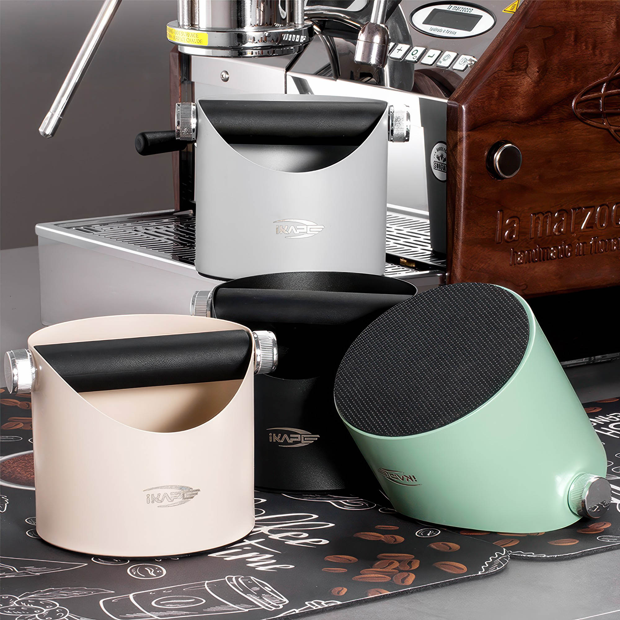 Professional Barista Knock Box for Espresso Grounds - Durable Coffee Waste Bin for Home & Commercial Use - Perfect for Espresso Machines & Coffee Stations