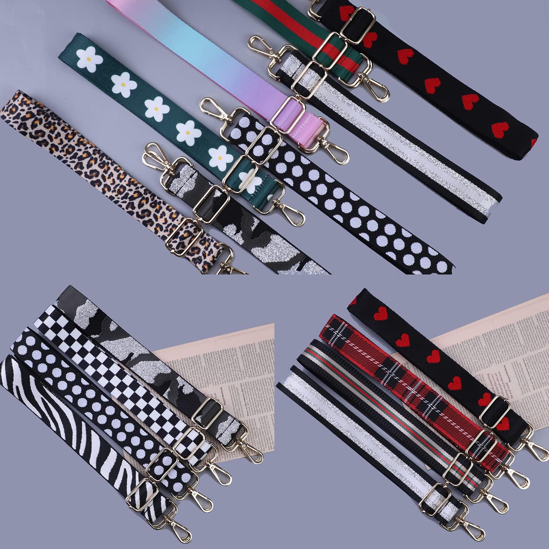 Vibrant Adjustable Replacement Strap for Crossbody Bags & Purses - Perfect for Daily Use, Travel, and Fashion Accessories