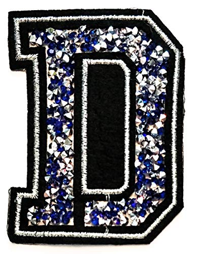 Blue Crystal Letter D