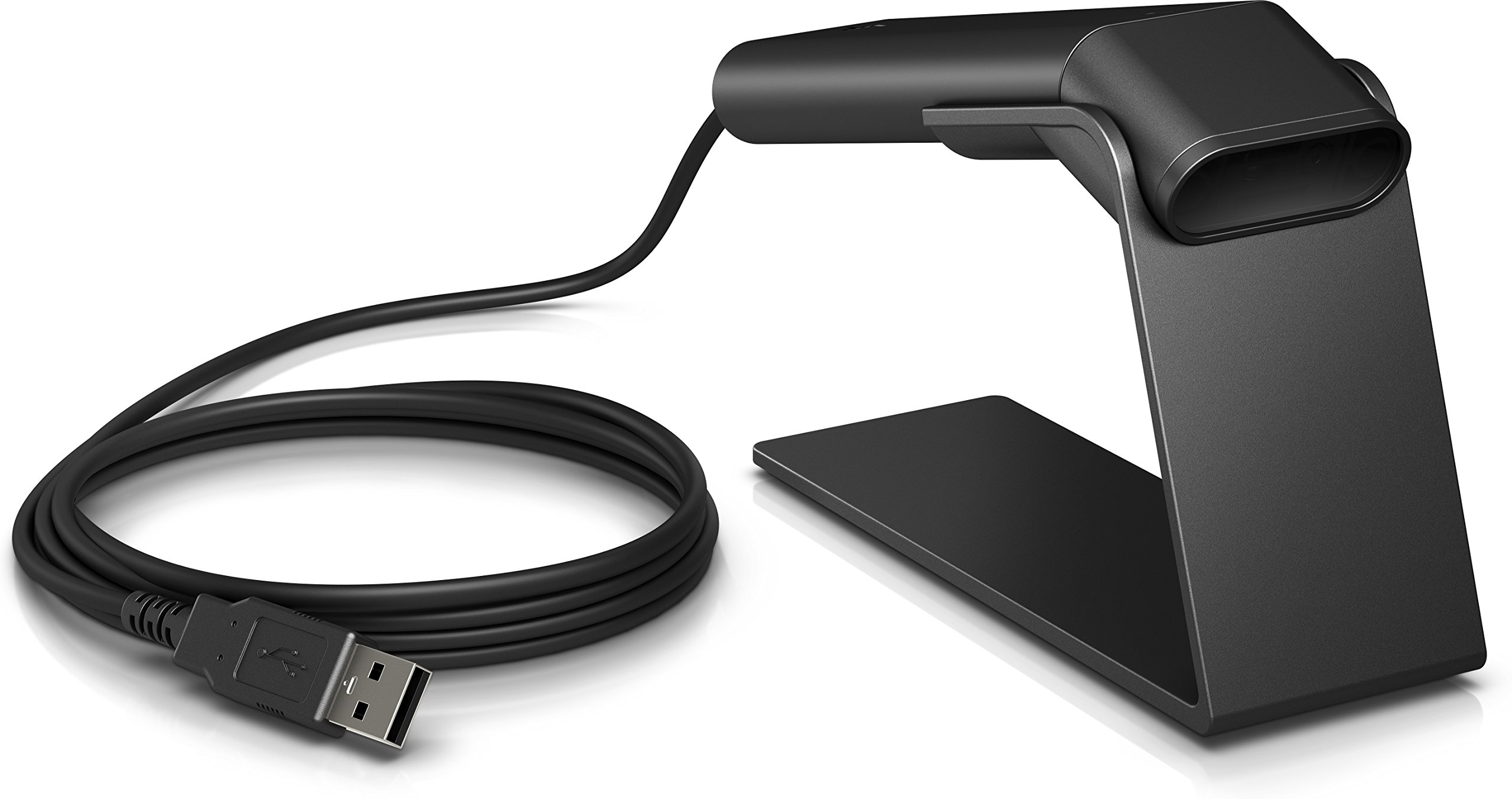 HP Elitepos 1RL97AT Barcode Scanner for Retail & Office - High-Speed USB Document Scanner with 1D/2D Scanning - Perfect for Inventory Management, POS Systems & Warehouse Operations (Black)