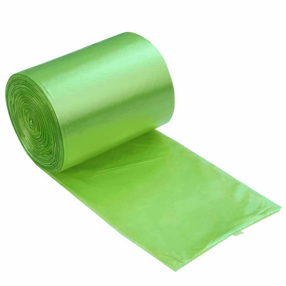 Kekow 3 Gallon Small Trash Bags - 125 Count Green Kitchen Waste Bags for Bathroom, Office & Diaper Pail | Eco-Friendly & Leak-Proof