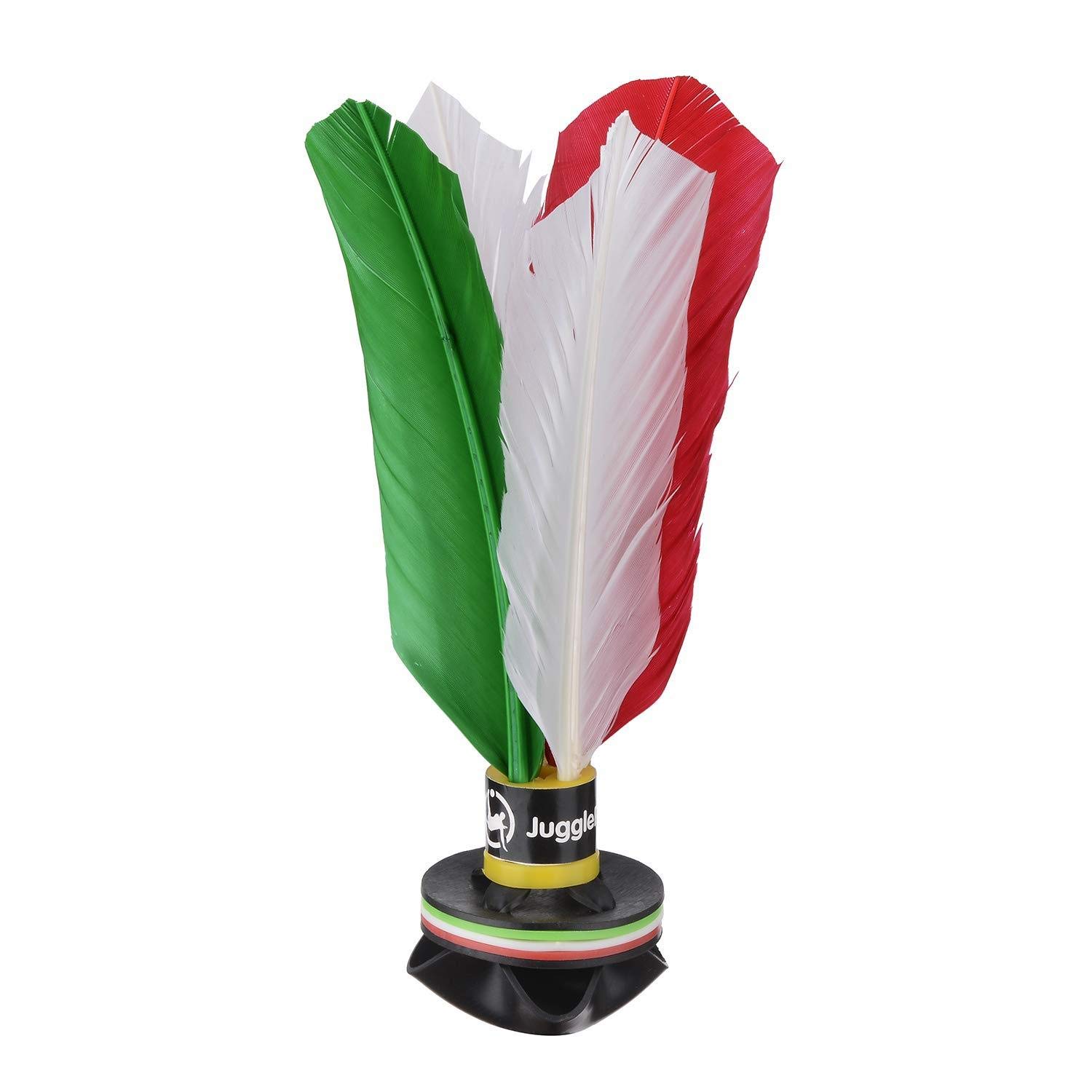 Juggle Pro Peteca ITALIA – Hand Shuttlecock with Feathers and Soft Rubber – Outdoor Beach Game for Solo or Group Play, 21 cm – Perfect for Backyard Fun, Picnics, and Team Sports