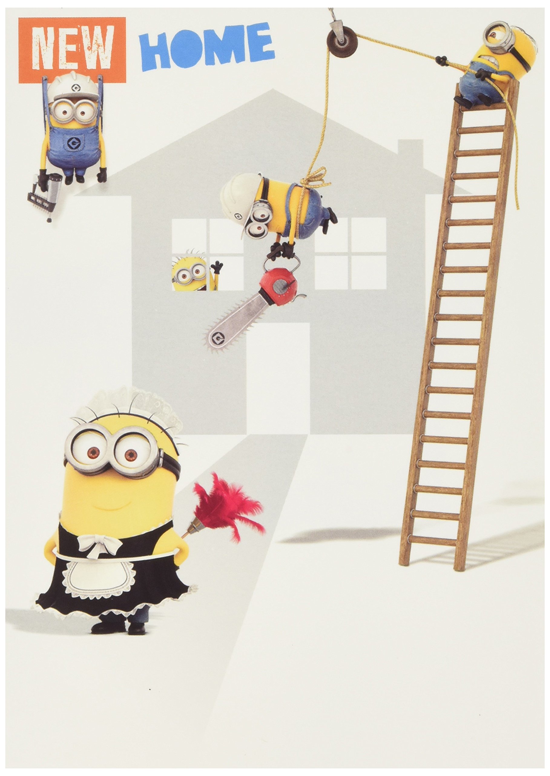 Despicable Me Minions Themed Greeting Card - Perfect for Housewarming, New Home Gifts & Party Decorations