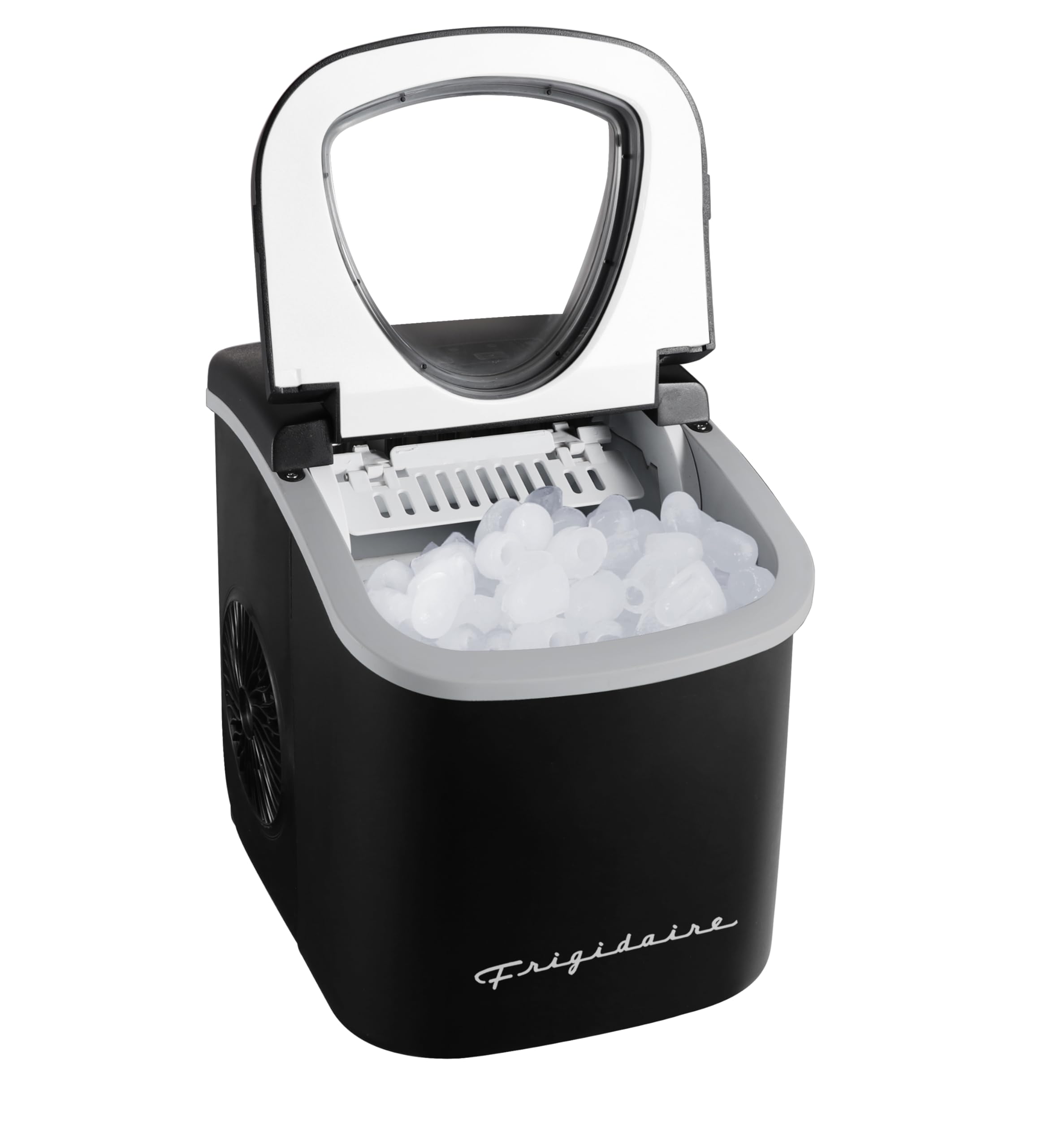 FRIGIDAIRE EFIC128AMZBLK Compact Countertop Ice Maker - 26 lbs Daily Output, Black - Perfect for Home, Office, and Small Business Use