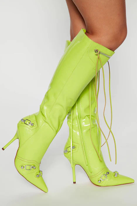 Bella Boots Lime Green Women's Ankle Boots - Waterproof & Comfortable for Fall/Winter Fashion, Outdoor Hiking, and Casual Wear