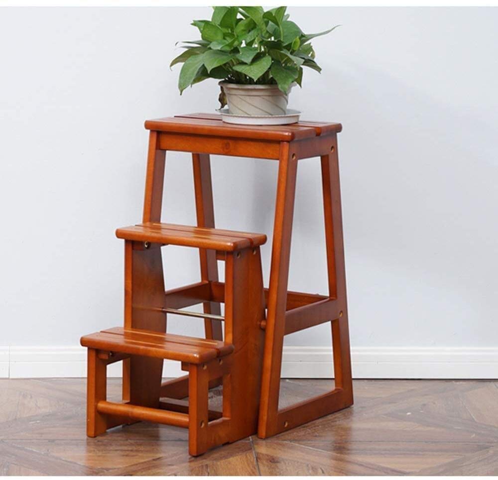 Foldable Step Stool with Non-Slip Surface - Lightweight Kitchen Step Ladder for Home, Bathroom & Garage - Perfect for Reaching High Shelves, Changing Light Bulbs & Home Organization