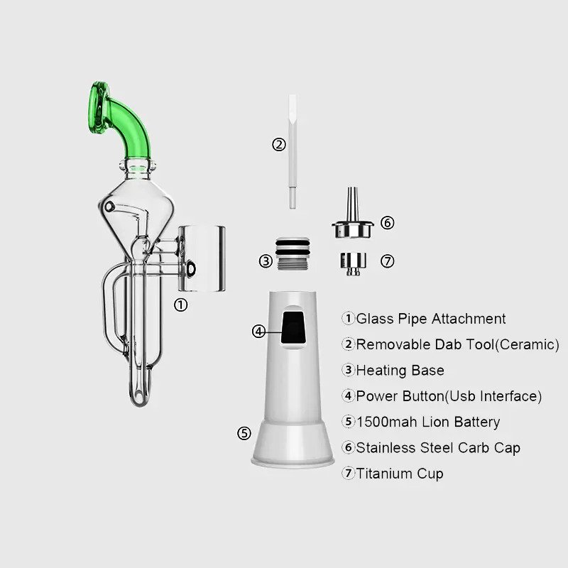 Quartz Nail Chamber Replacement for CPenail X Enail Vaporizer - Compatible with Essential Oil Concentrates | Perfect for Home & Portable Dab Rigs