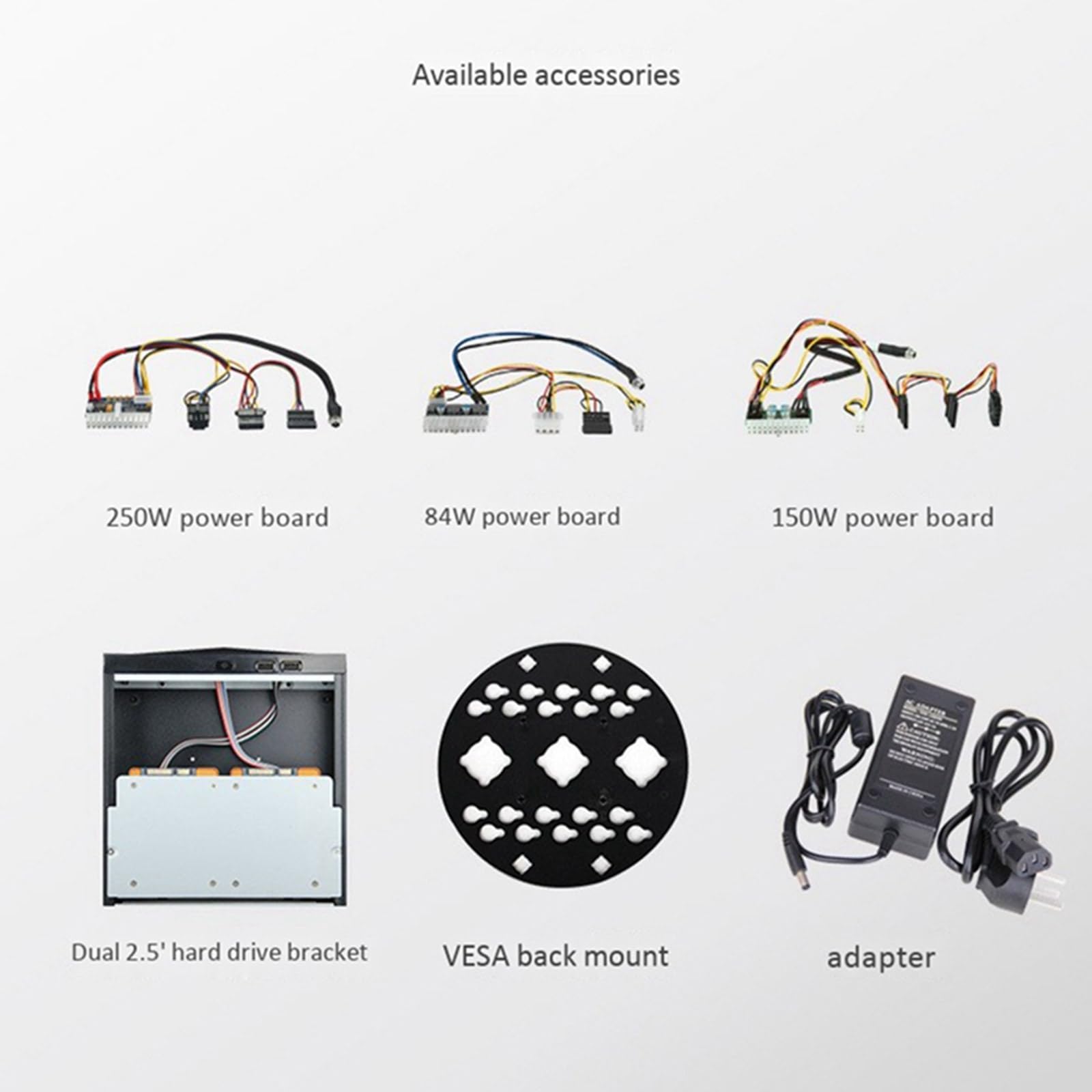 Compact Mini-ITX Computer Case - Lightweight HTPC Chassis with Hanging Bracket & Adjustable Feet | Space-Saving Small Form Factor PC Case for Home Theater, Office & Gaming Setups
