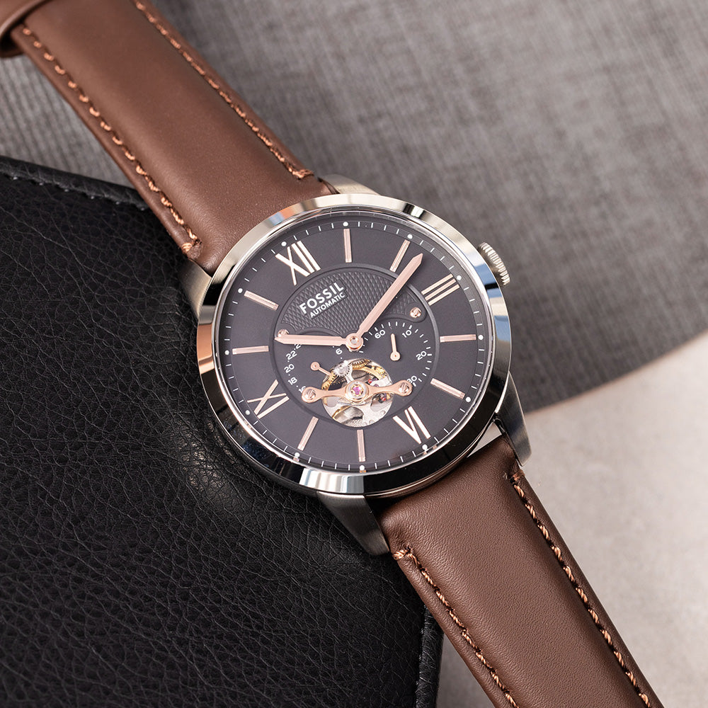 Fossil Townsman ME3061 Automatic Multifunction Men's Watch - Stylish & Durable for Business, Casual & Everyday Wear