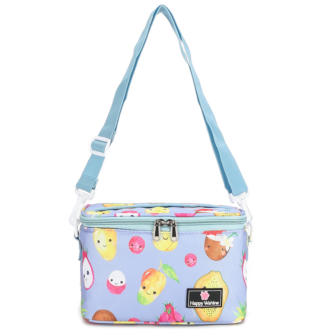 Hawaiian Fruits Lavender Small Cooler Tote Bag - Perfect for Beach Picnics, Pool Parties & Outdoor Adventures