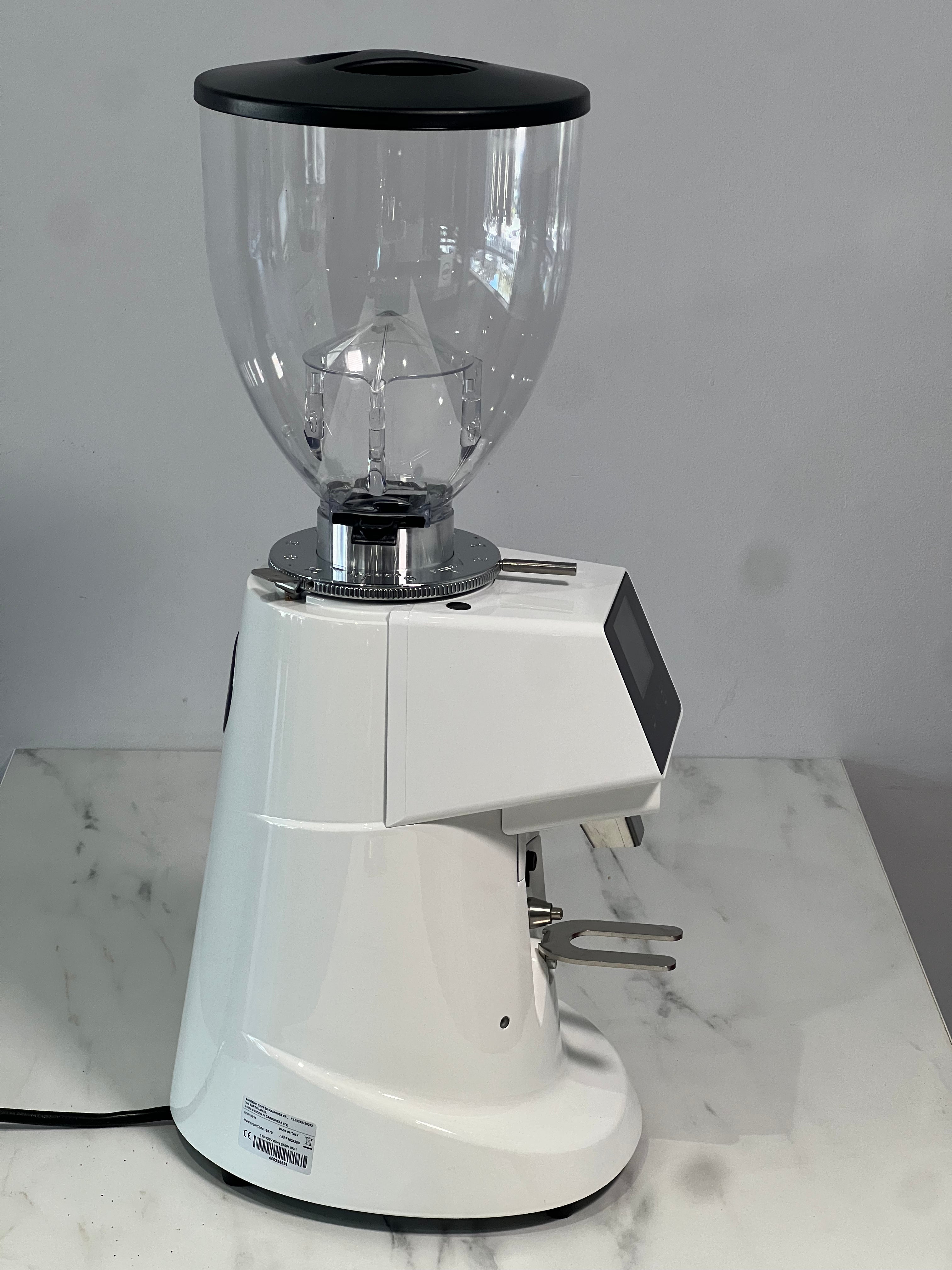 Fiorenzato F64 White Commercial Coffee Grinder - Brand New in Box | Perfect for Espresso Bars, Cafes & Home Brewing