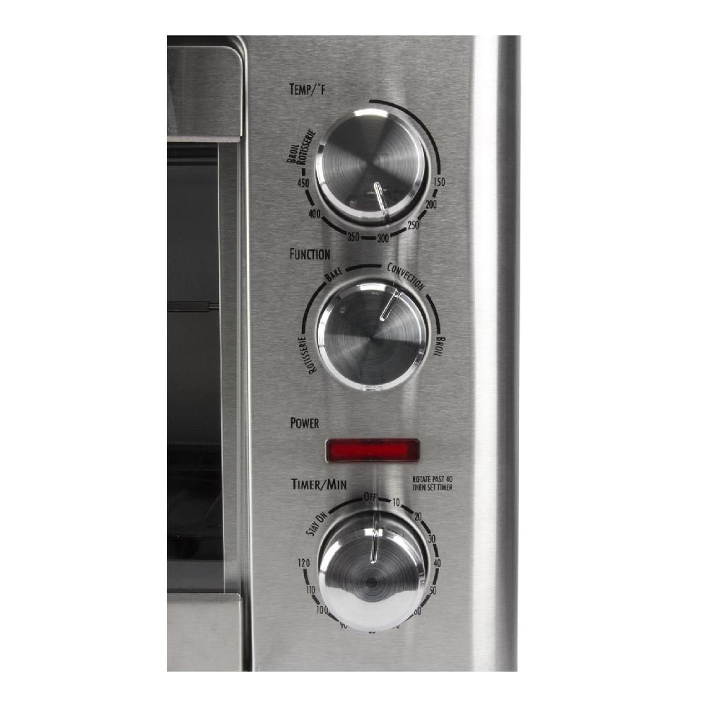Hamilton Beach 31103A 6-Slice Convection Countertop Oven with Rotisserie - Stainless Steel Finish for Baking, Roasting & Broiling - Perfect for Small Kitchens & Dorm Rooms