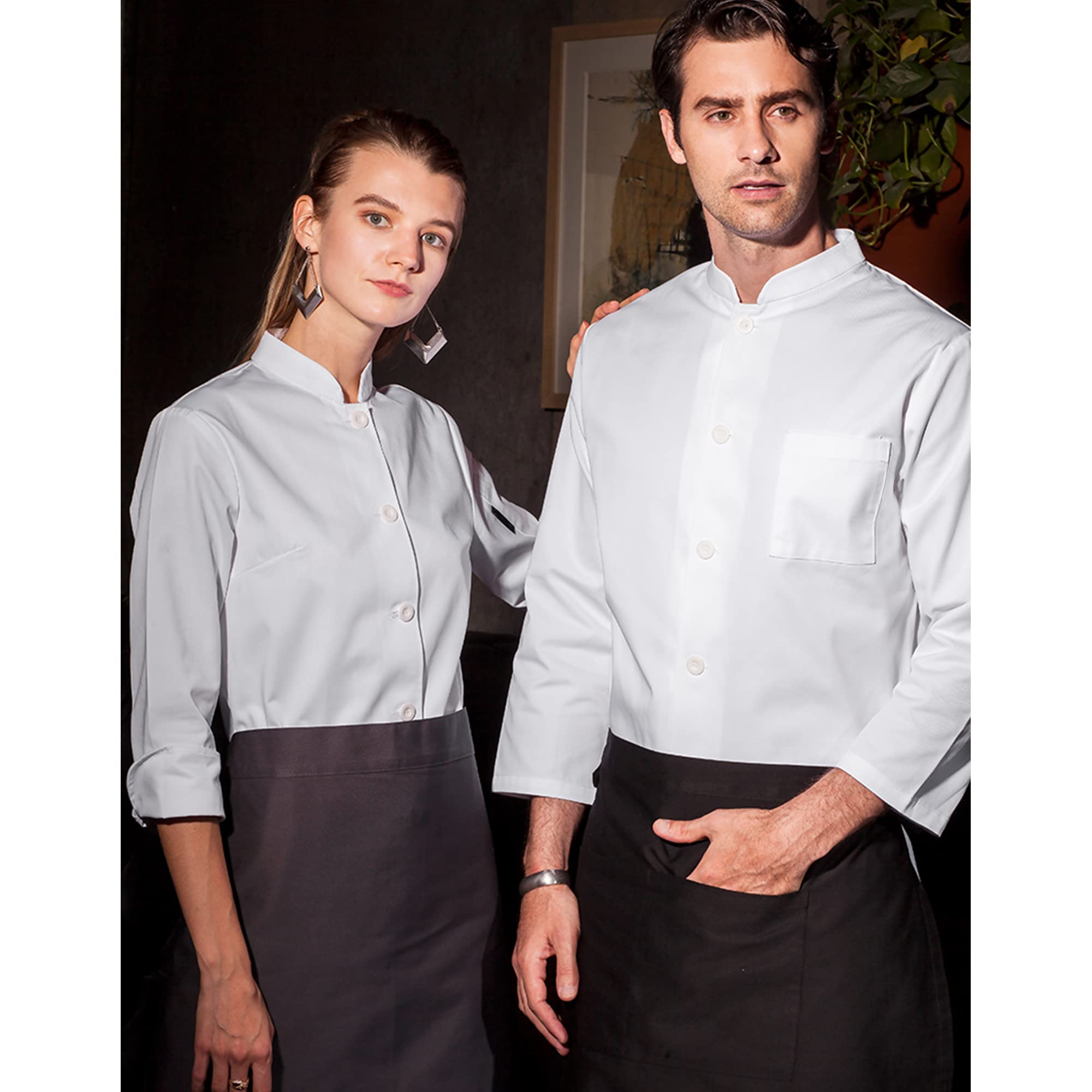 Premium Unisex Short Sleeve Chef Jacket - Professional Kitchen Uniform for Men & Women - Ideal for Cooking, Baking, Catering & Culinary School