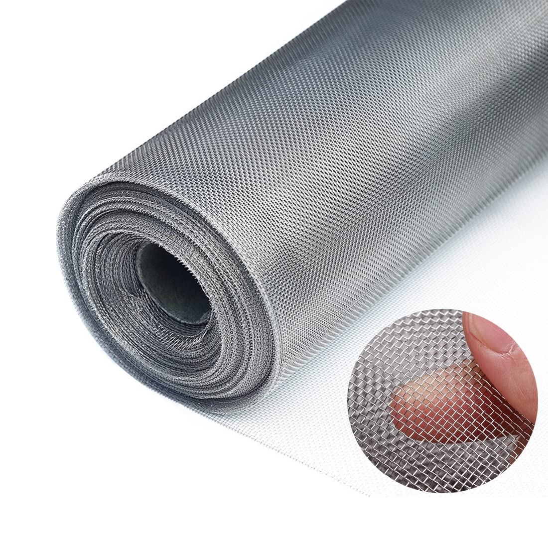 304 Stainless Steel Woven Wire Mesh Roll - 39.4